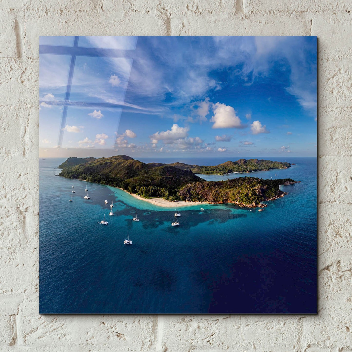 Epic Art 'Curieuse Island Seychelles' by Epic Portfolio, Acrylic Glass Wall Art,12x12