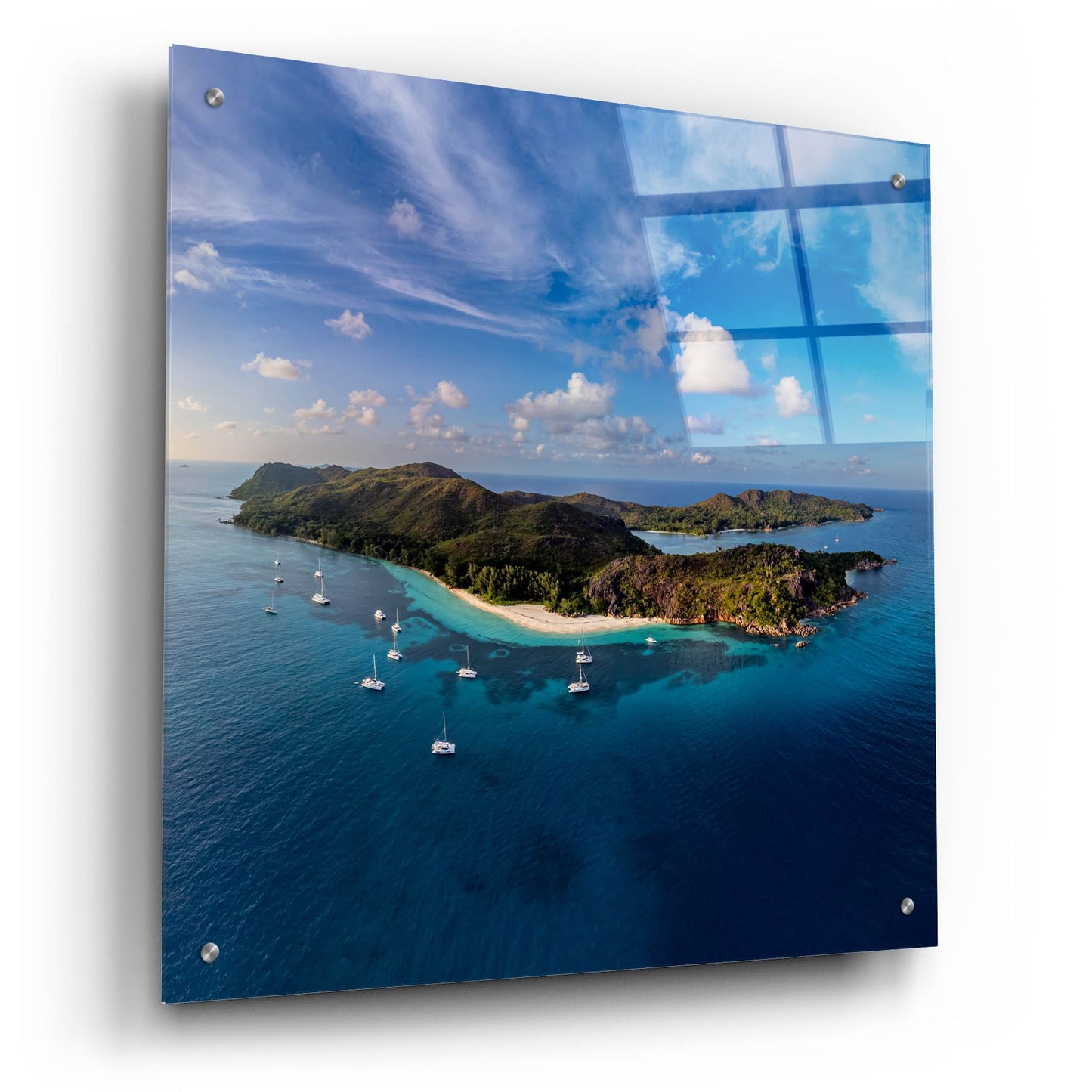 Epic Art 'Curieuse Island Seychelles' by Epic Portfolio, Acrylic Glass Wall Art,24x24