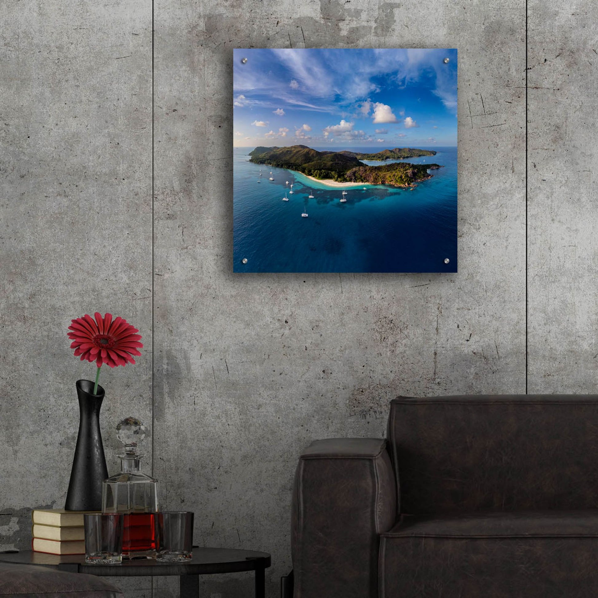 Epic Art 'Curieuse Island Seychelles' by Epic Portfolio, Acrylic Glass Wall Art,24x24