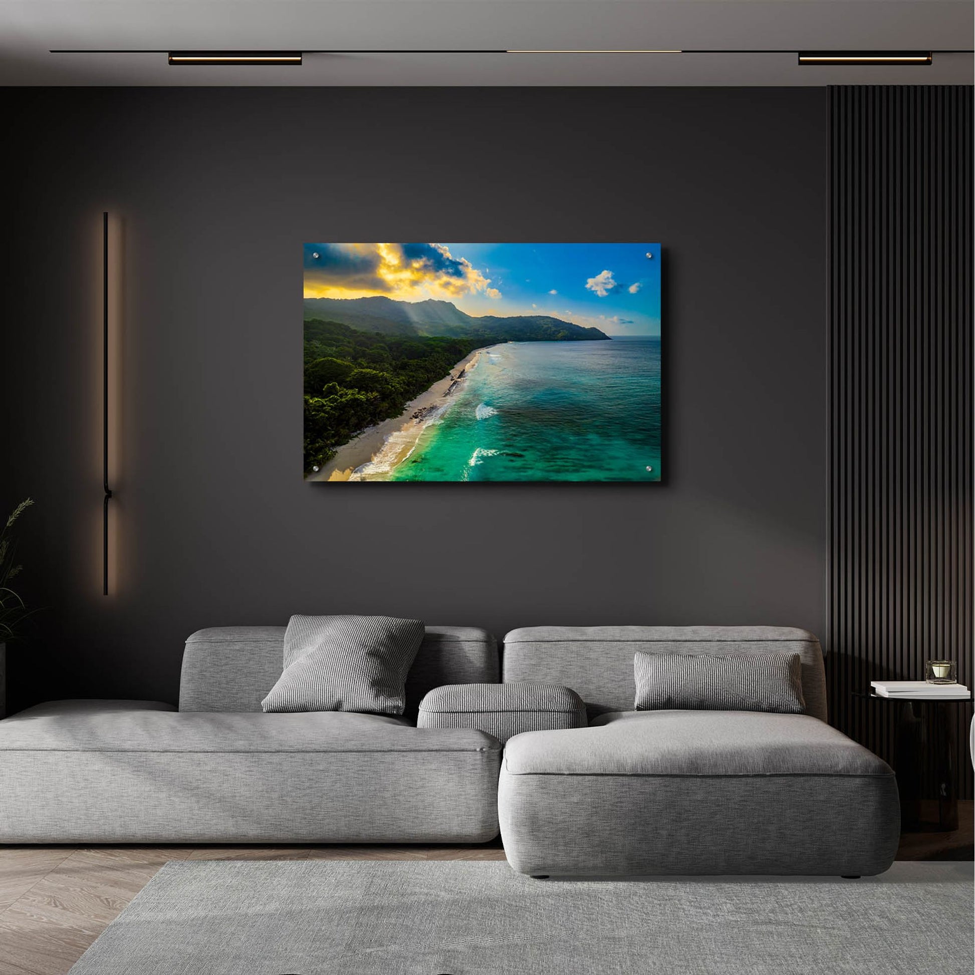 Epic Art 'Seychelles' by Epic Portfolio, Acrylic Glass Wall Art,36x24