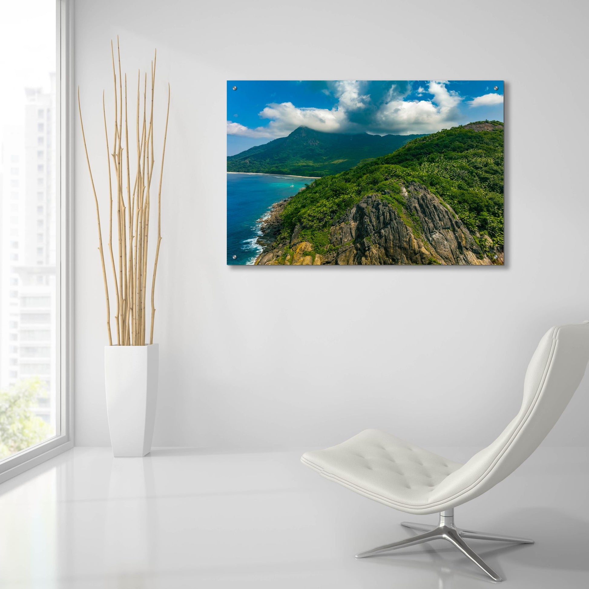 Epic Art 'Seychelles 2' by Epic Portfolio, Acrylic Glass Wall Art,36x24