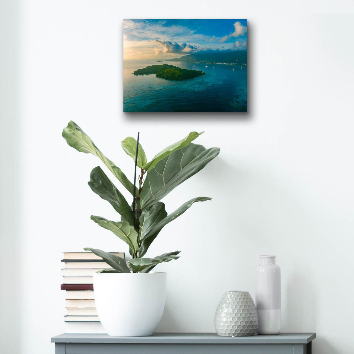 Epic Art 'Amazing Seychelles' by Epic Portfolio, Acrylic Glass Wall Art,16x12