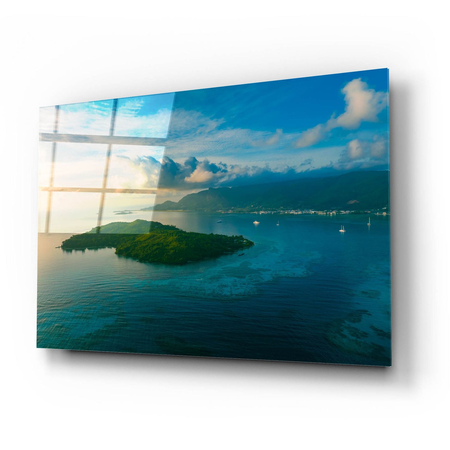 Epic Art 'Amazing Seychelles' by Epic Portfolio, Acrylic Glass Wall Art,24x16