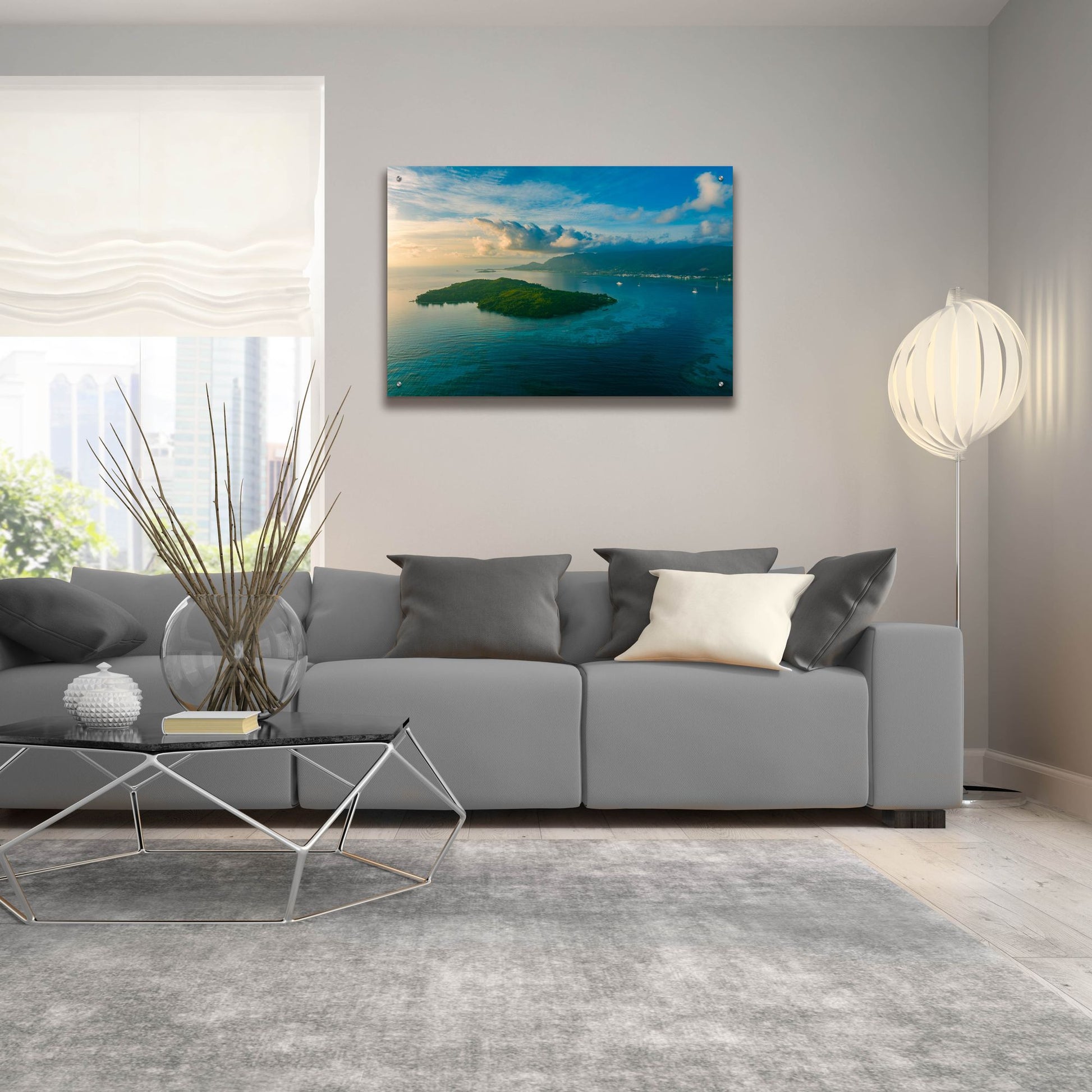 Epic Art 'Amazing Seychelles' by Epic Portfolio, Acrylic Glass Wall Art,36x24