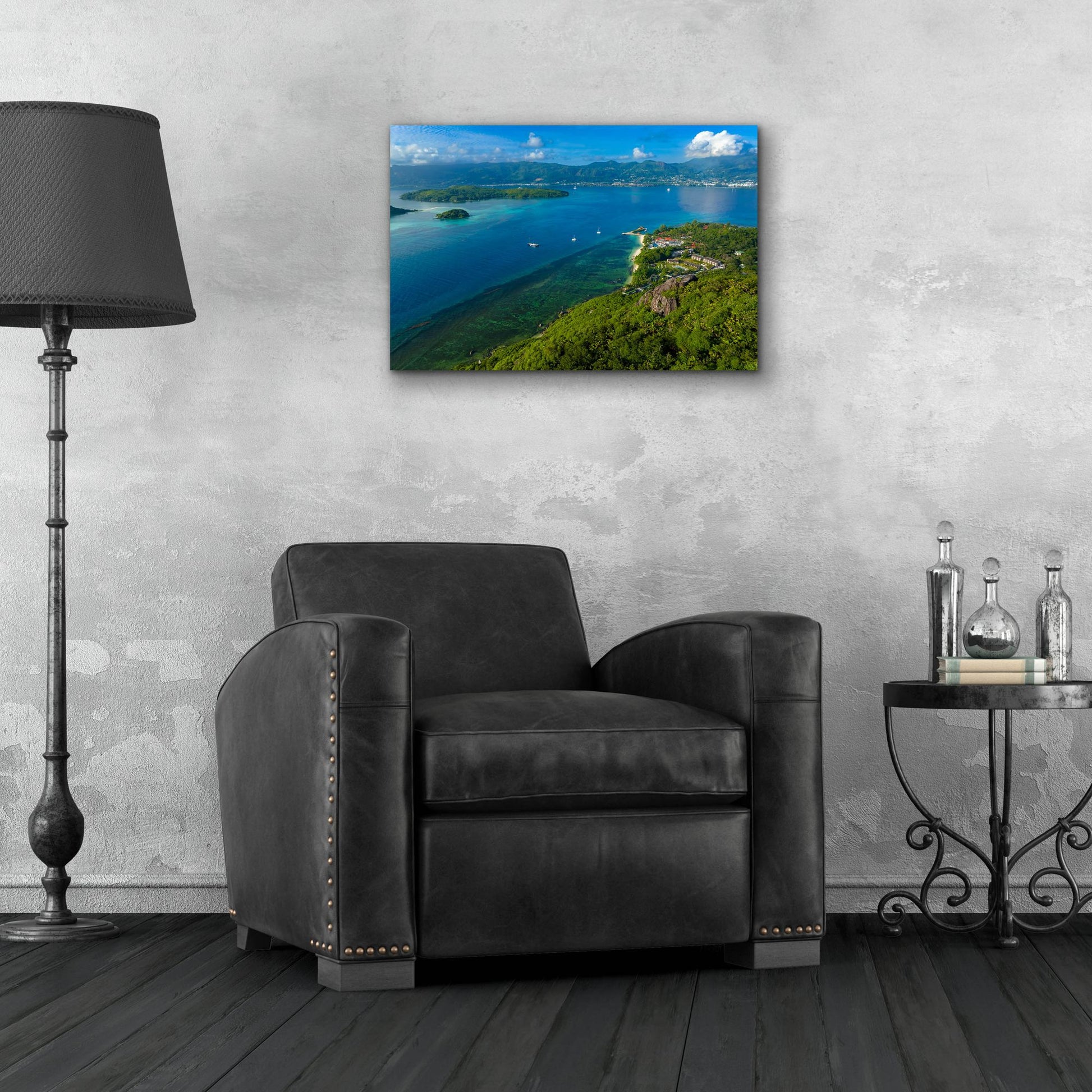 Epic Art 'Seychelles Views' by Epic Portfolio, Acrylic Glass Wall Art,24x16