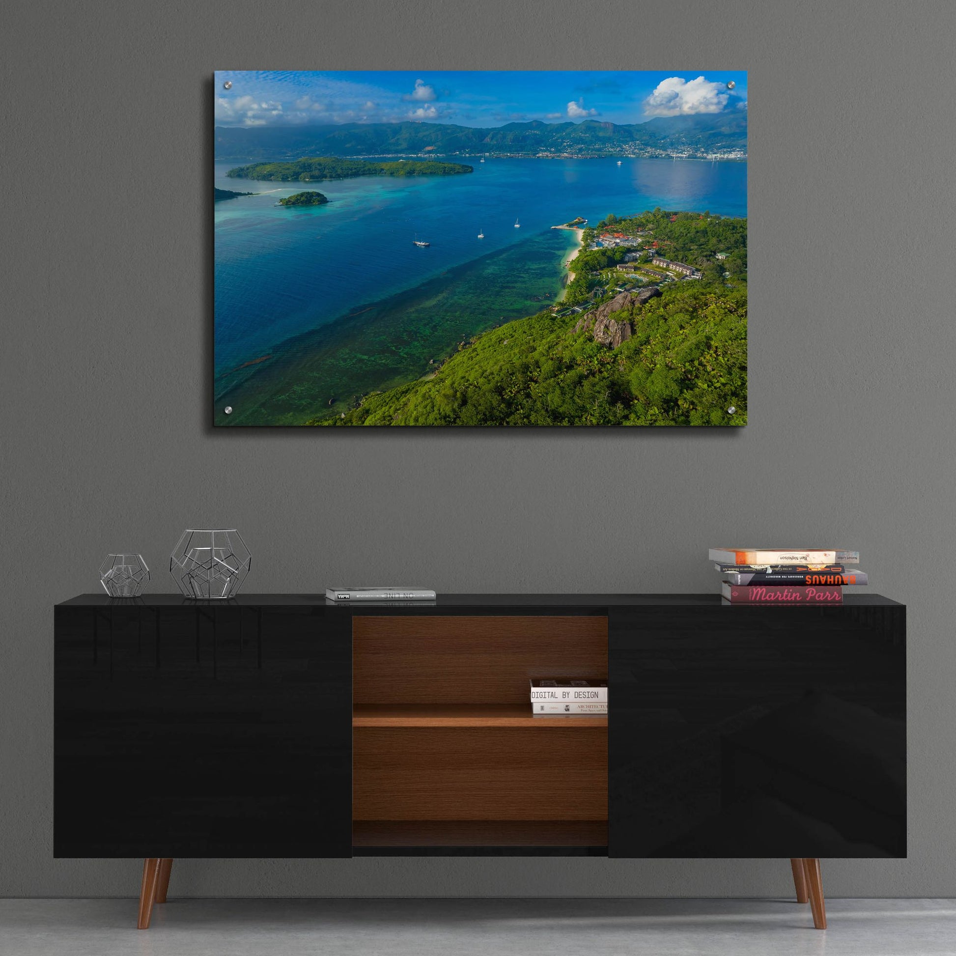 Epic Art 'Seychelles Views' by Epic Portfolio, Acrylic Glass Wall Art,36x24