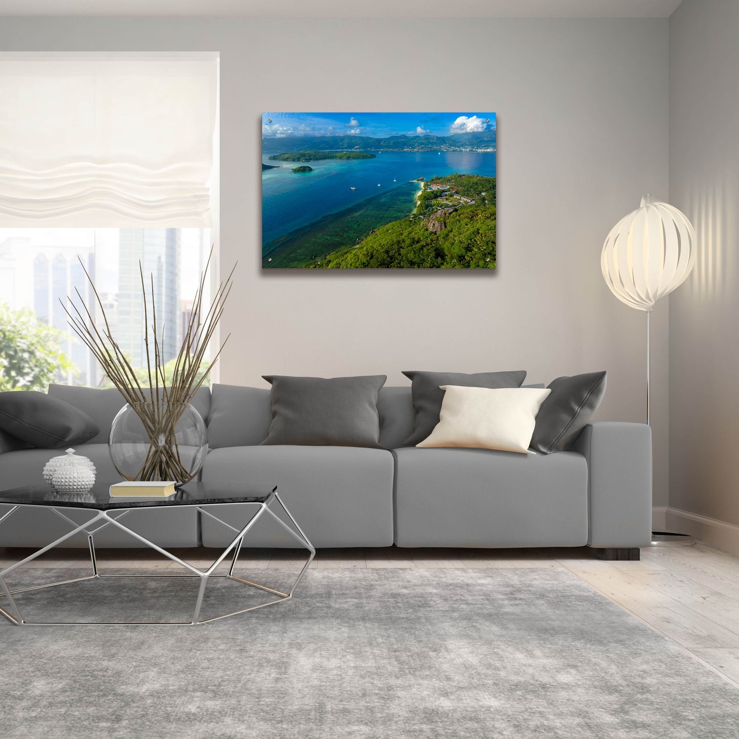 Epic Art 'Seychelles Views' by Epic Portfolio, Acrylic Glass Wall Art,36x24