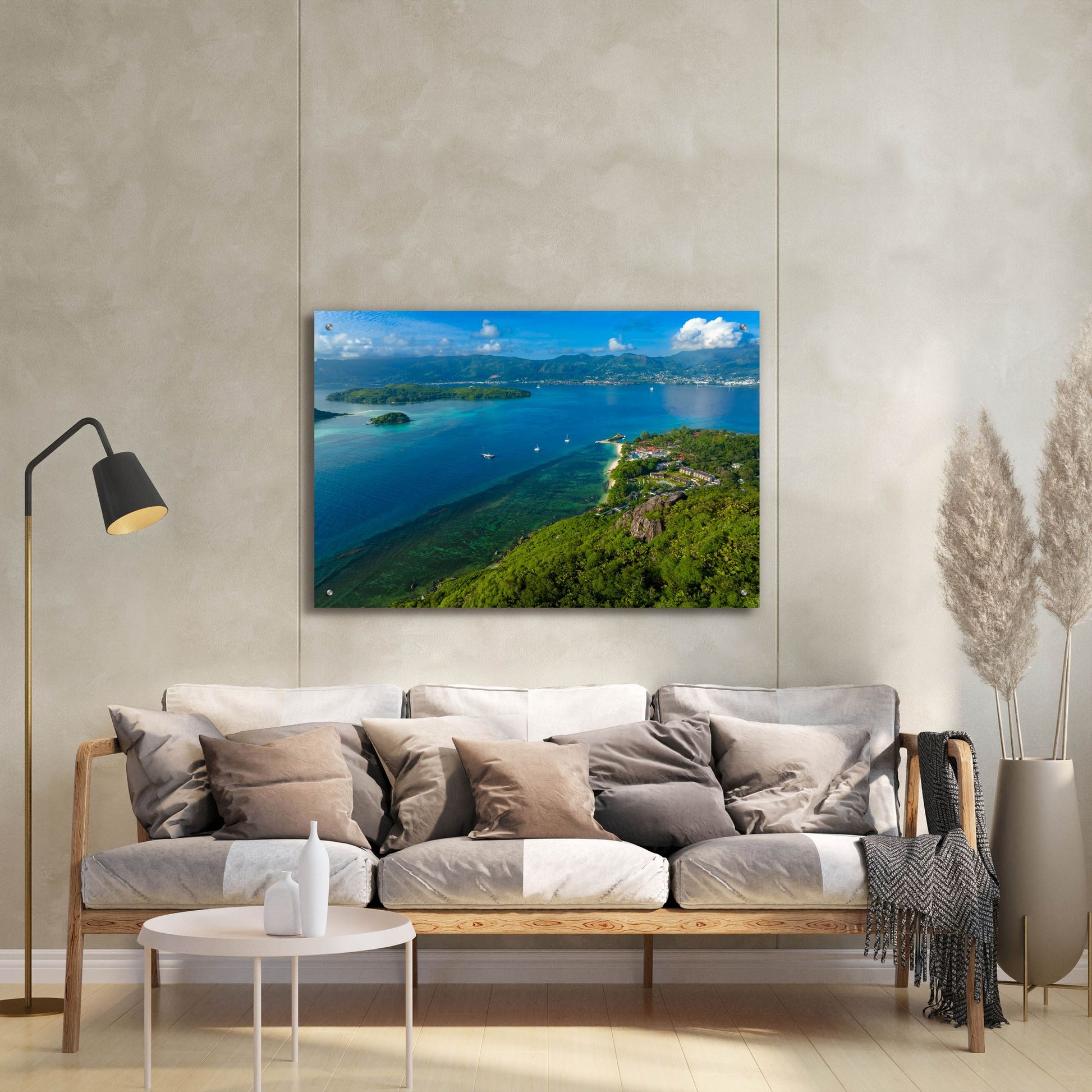 Epic Art 'Seychelles Views' by Epic Portfolio, Acrylic Glass Wall Art,36x24