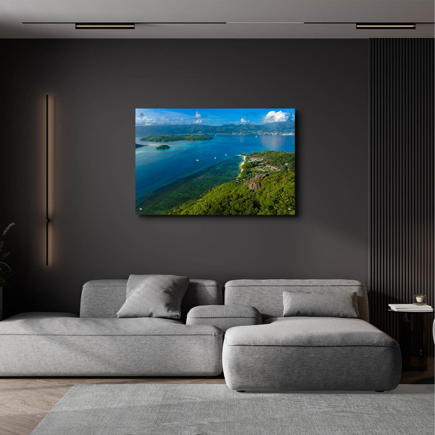 Epic Art 'Seychelles Views' by Epic Portfolio, Acrylic Glass Wall Art,36x24