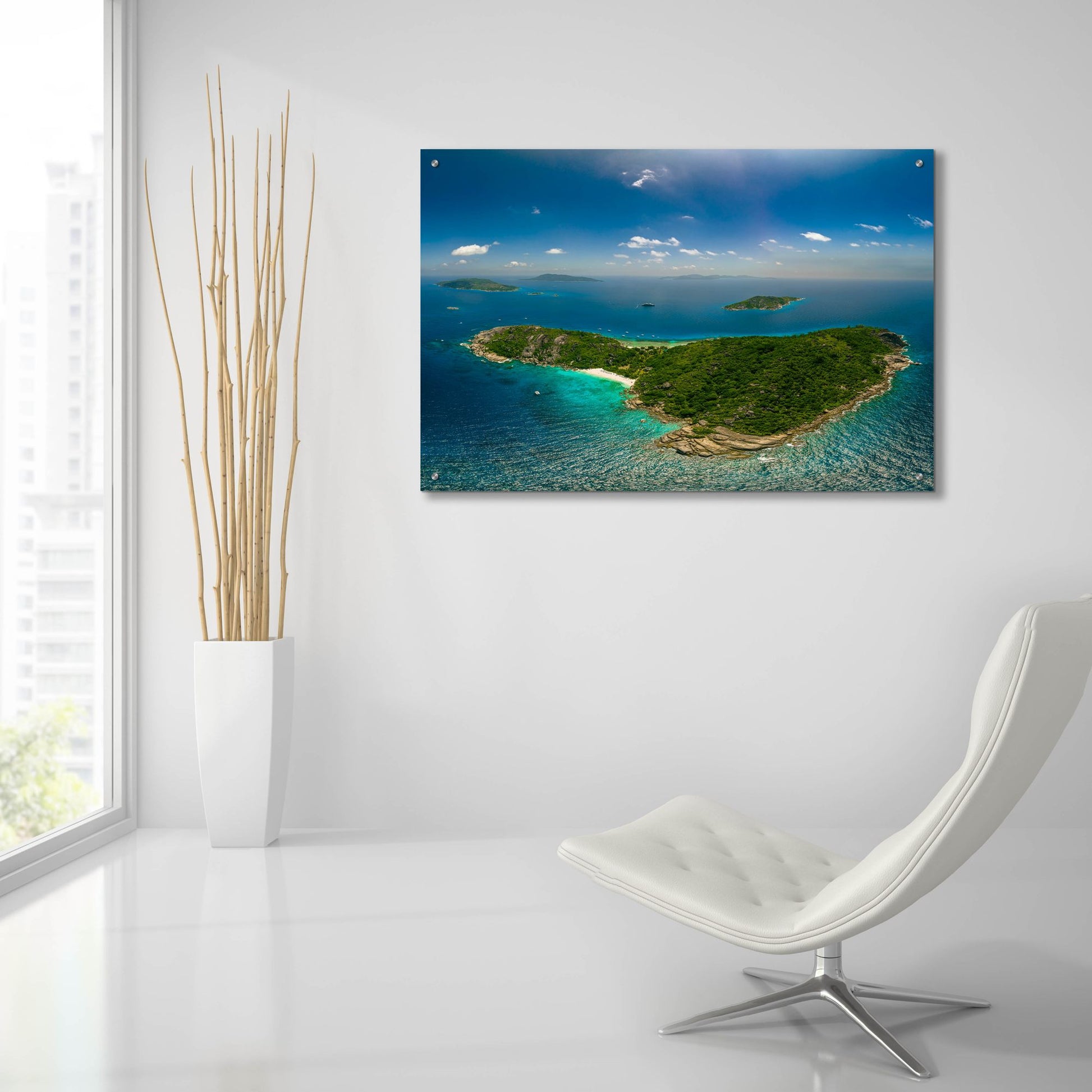 Epic Art 'Seychelles - Grande Seur' by Epic Portfolio, Acrylic Glass Wall Art,36x24