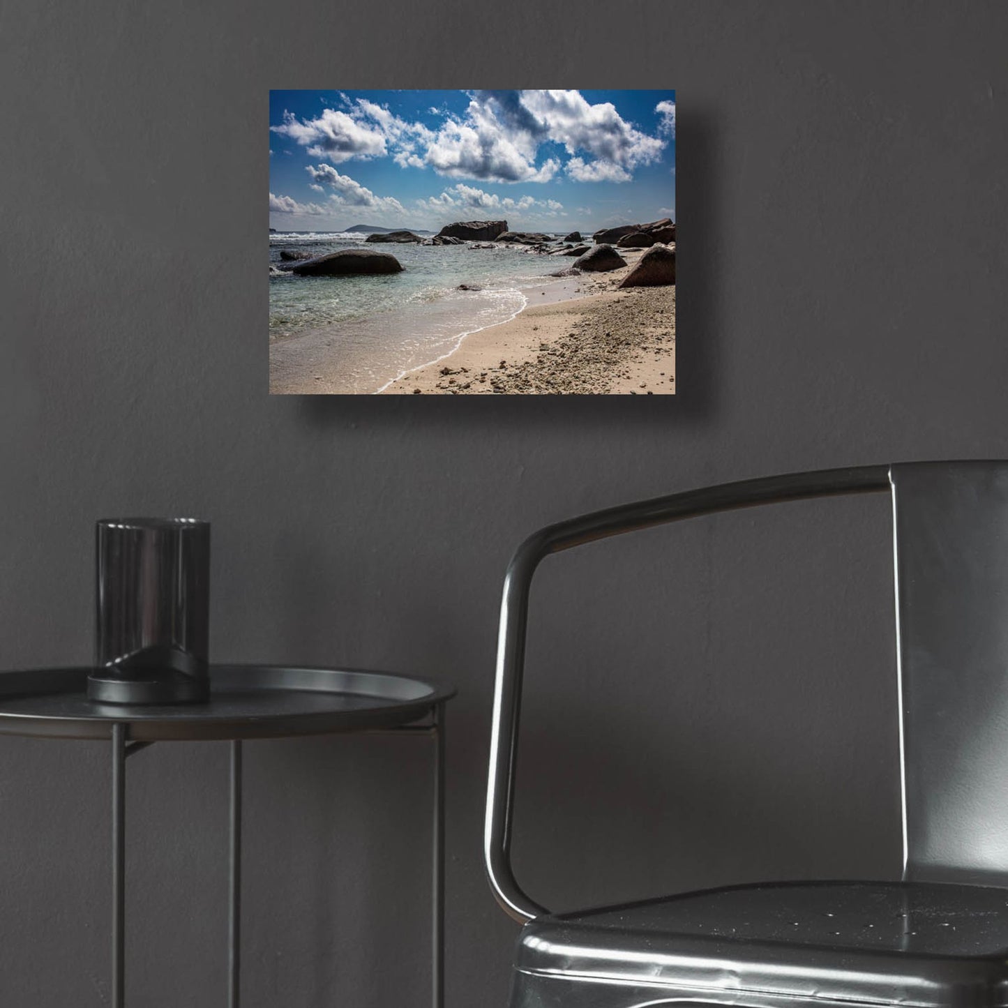 Epic Art 'Seychelles Beach 4' by Epic Portfolio, Acrylic Glass Wall Art,16x12