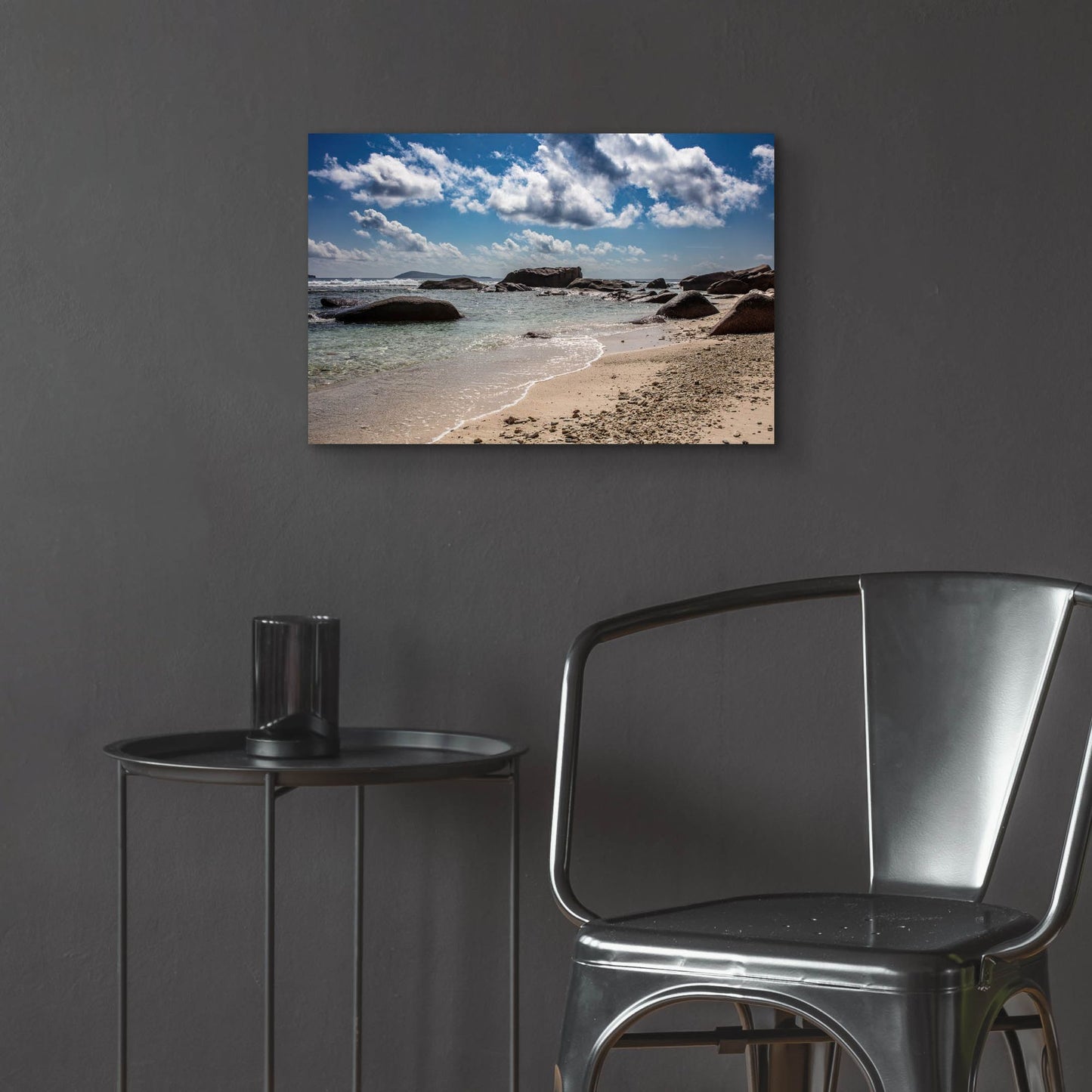 Epic Art 'Seychelles Beach 4' by Epic Portfolio, Acrylic Glass Wall Art,24x16