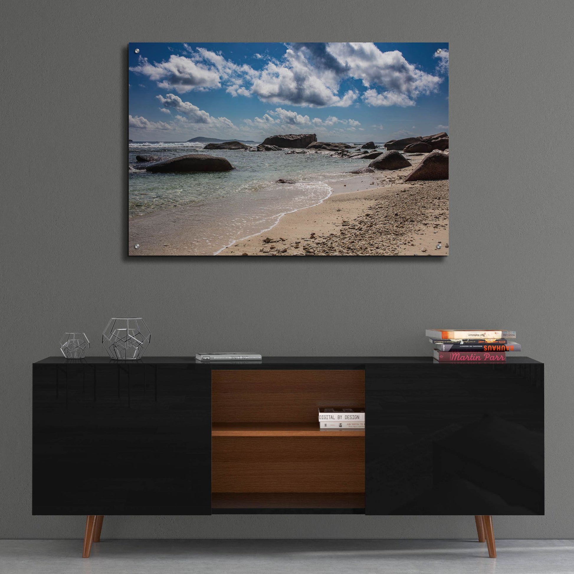 Epic Art 'Seychelles Beach 4' by Epic Portfolio, Acrylic Glass Wall Art,36x24