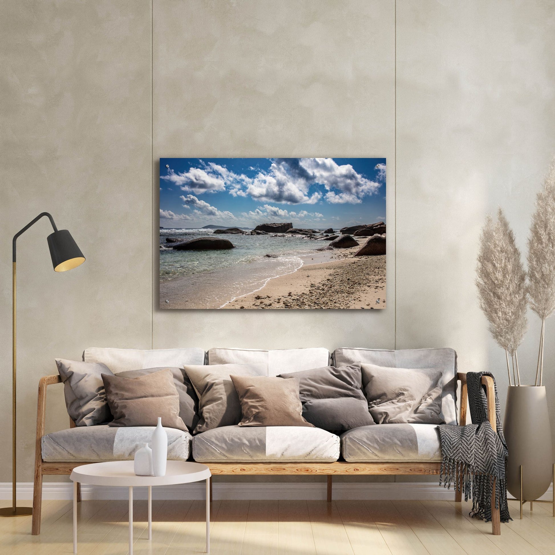 Epic Art 'Seychelles Beach 4' by Epic Portfolio, Acrylic Glass Wall Art,36x24