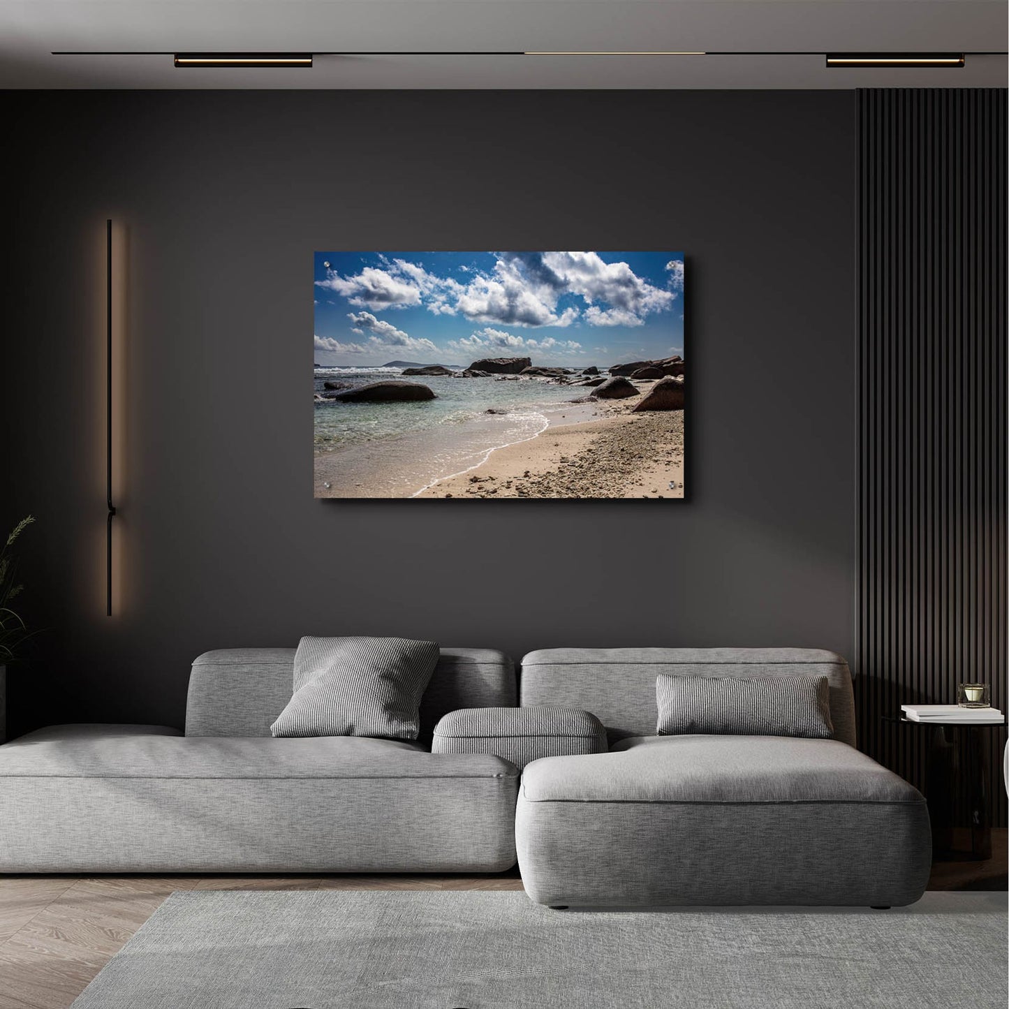 Epic Art 'Seychelles Beach 4' by Epic Portfolio, Acrylic Glass Wall Art,36x24