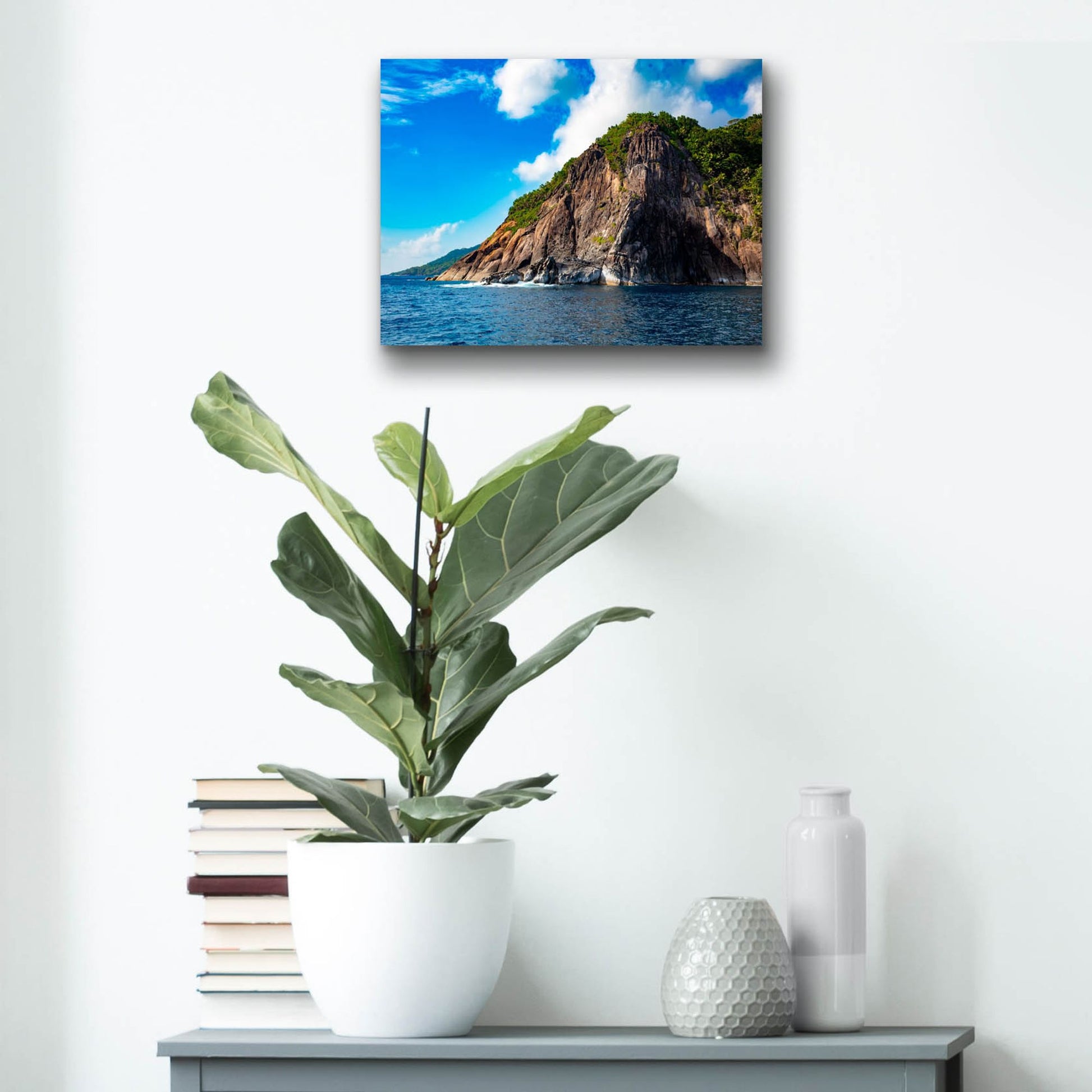 Epic Art 'Majestic Seychelles' by Epic Portfolio, Acrylic Glass Wall Art,16x12