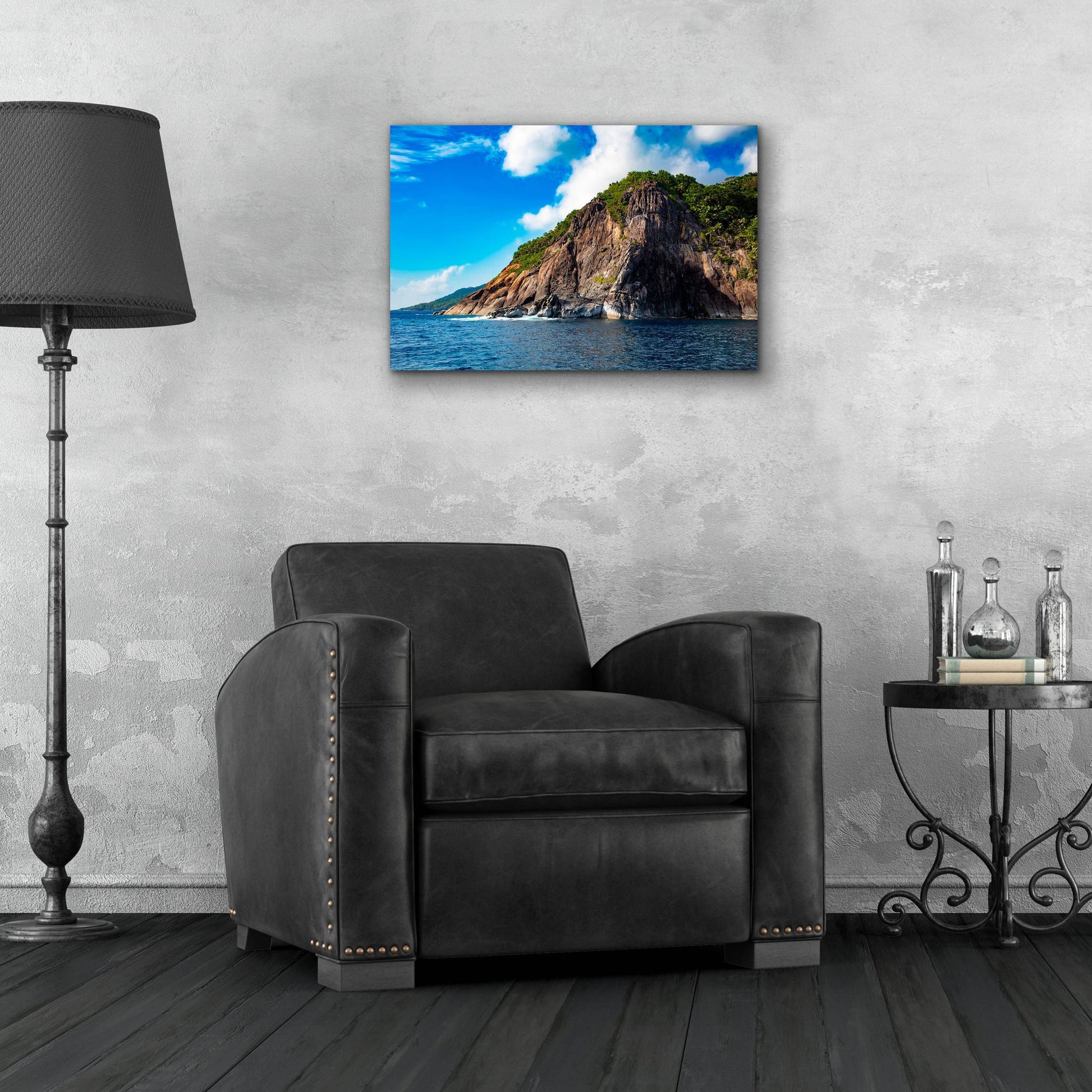 Epic Art 'Majestic Seychelles' by Epic Portfolio, Acrylic Glass Wall Art,24x16