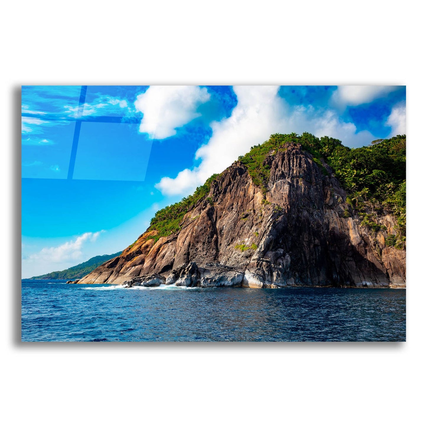 Epic Art 'Majestic Seychelles' by Epic Portfolio, Acrylic Glass Wall Art,24x16