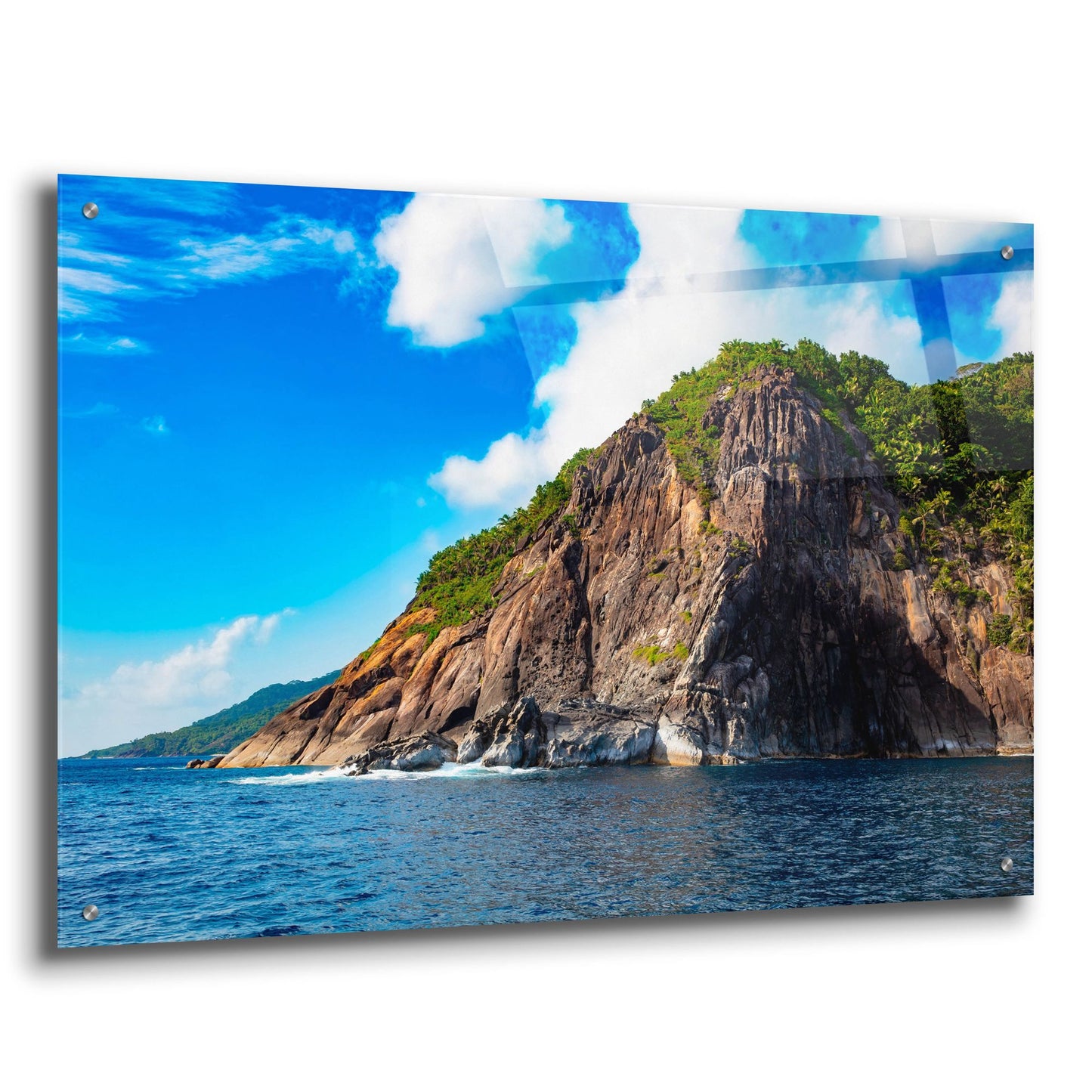 Epic Art 'Majestic Seychelles' by Epic Portfolio, Acrylic Glass Wall Art,36x24