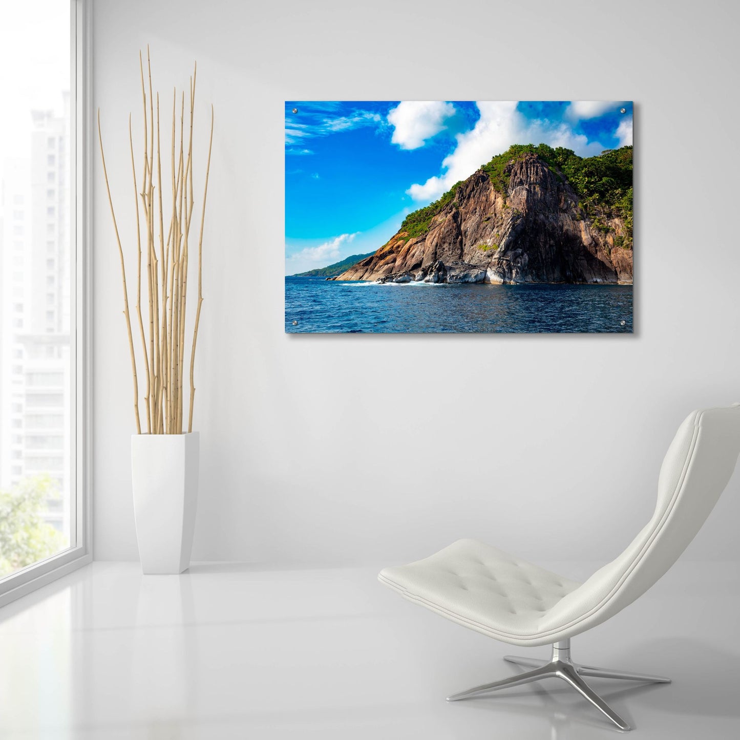 Epic Art 'Majestic Seychelles' by Epic Portfolio, Acrylic Glass Wall Art,36x24