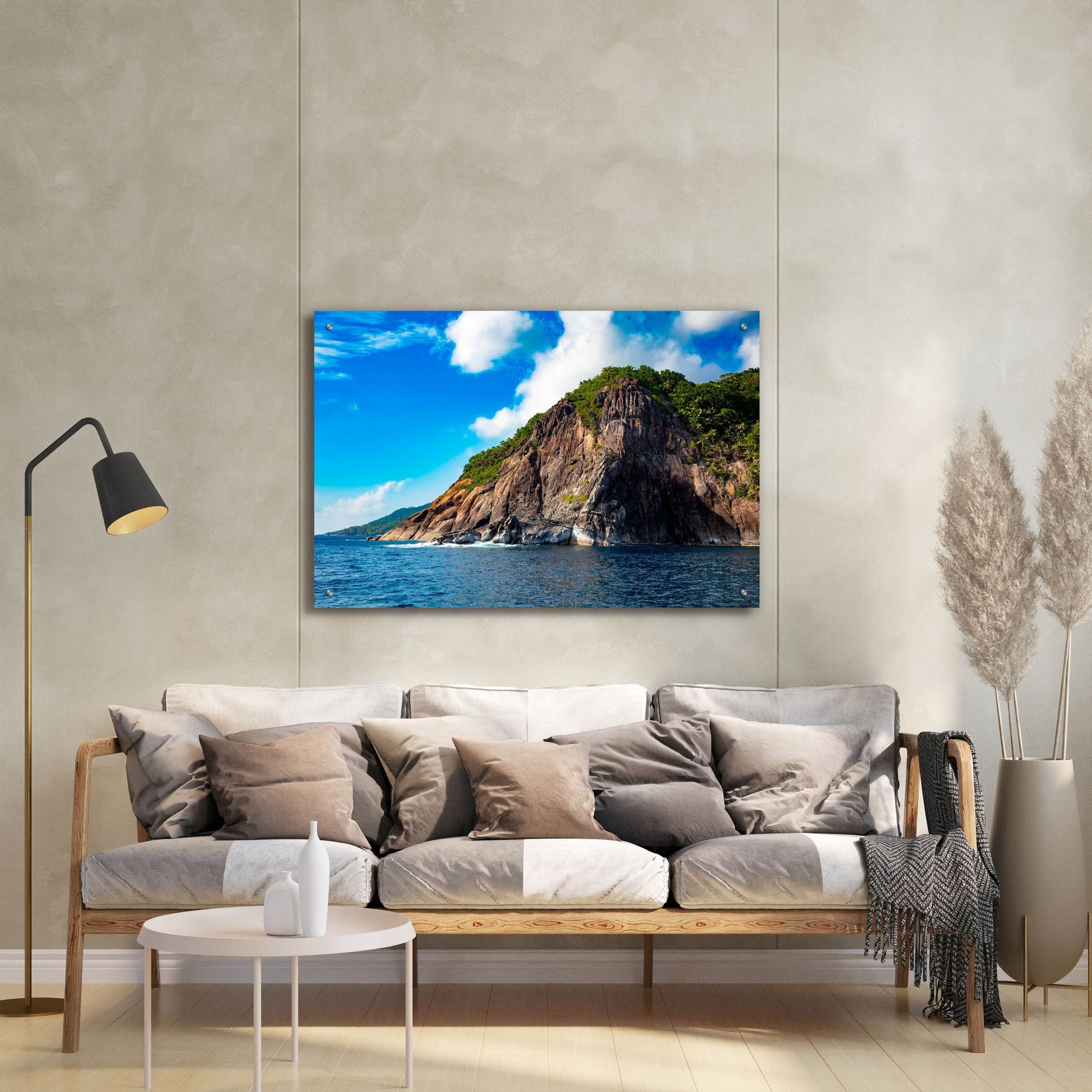 Epic Art 'Majestic Seychelles' by Epic Portfolio, Acrylic Glass Wall Art,36x24