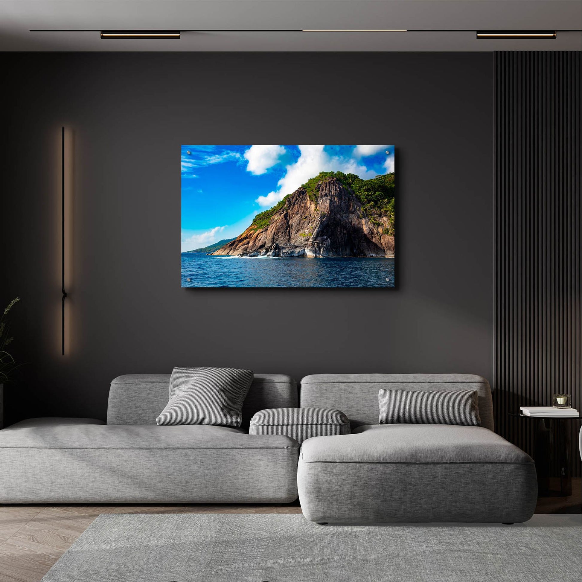 Epic Art 'Majestic Seychelles' by Epic Portfolio, Acrylic Glass Wall Art,36x24