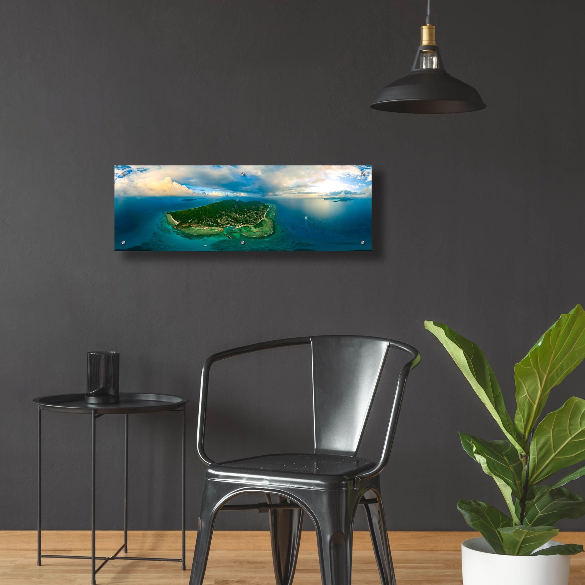 Epic Art 'Seychelles -Beautiful LaDigue' by Epic Portfolio, Acrylic Glass Wall Art,36x12