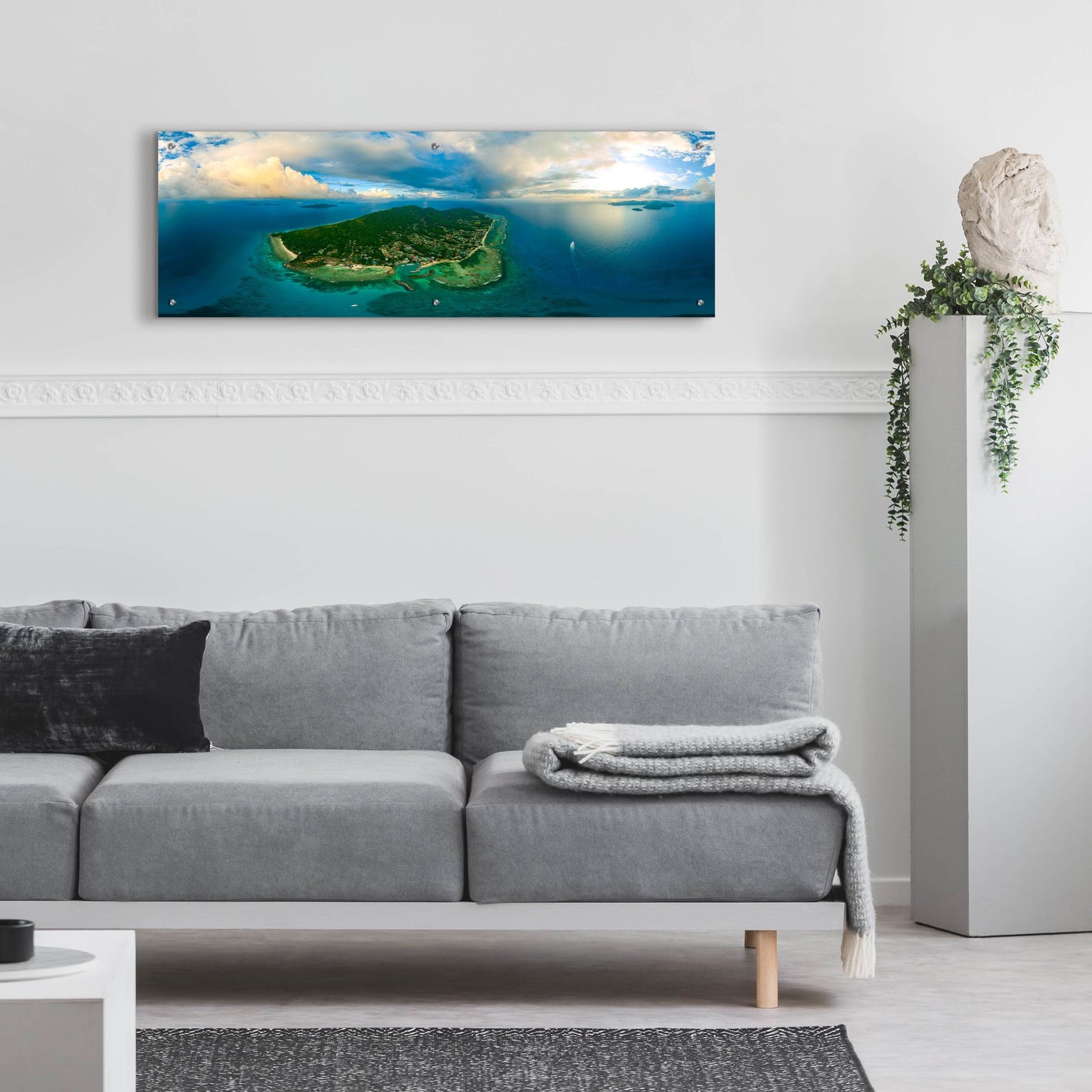 Epic Art 'Seychelles -Beautiful LaDigue' by Epic Portfolio, Acrylic Glass Wall Art,48x16