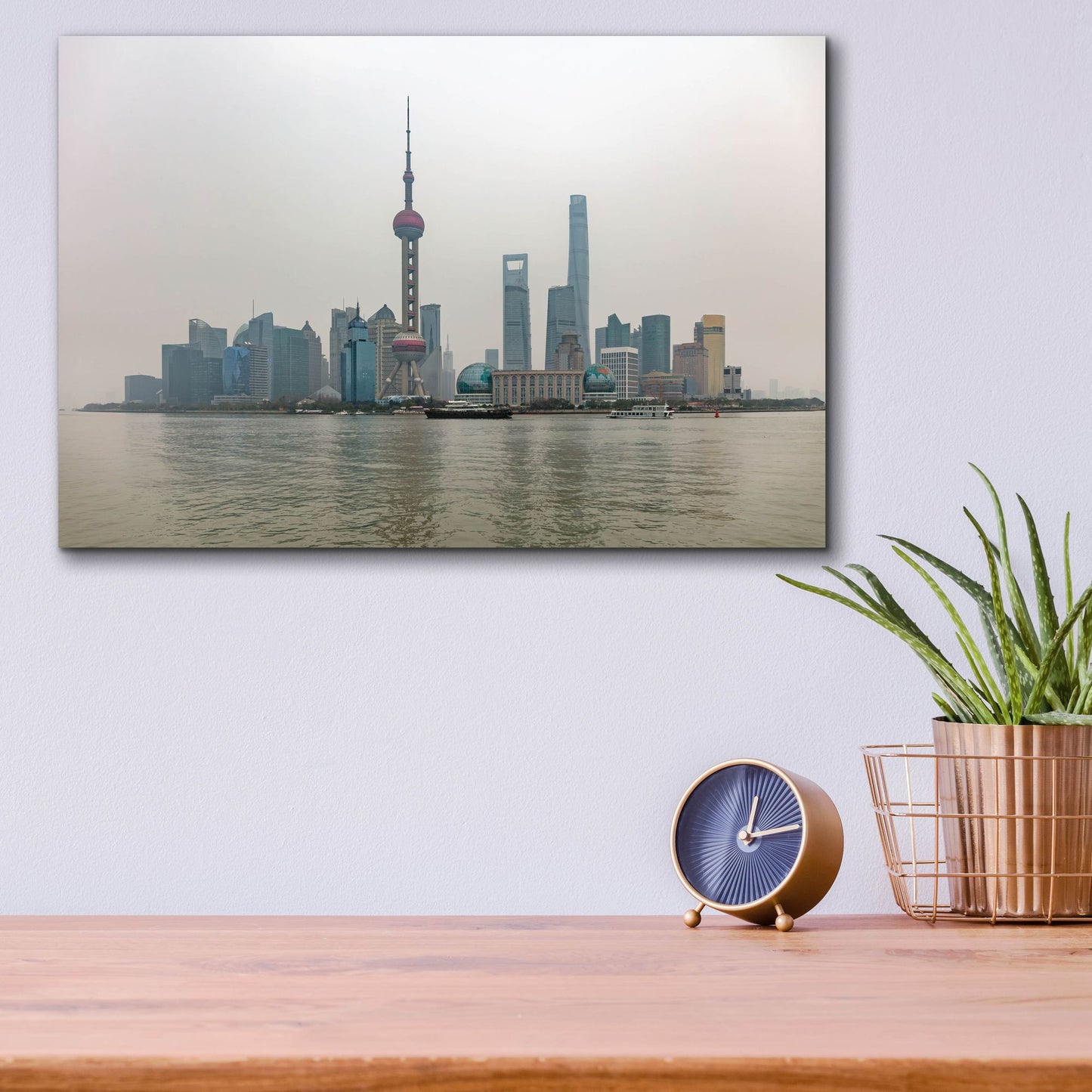 Epic Art 'Shanghai' by Epic Portfolio, Acrylic Glass Wall Art,16x12