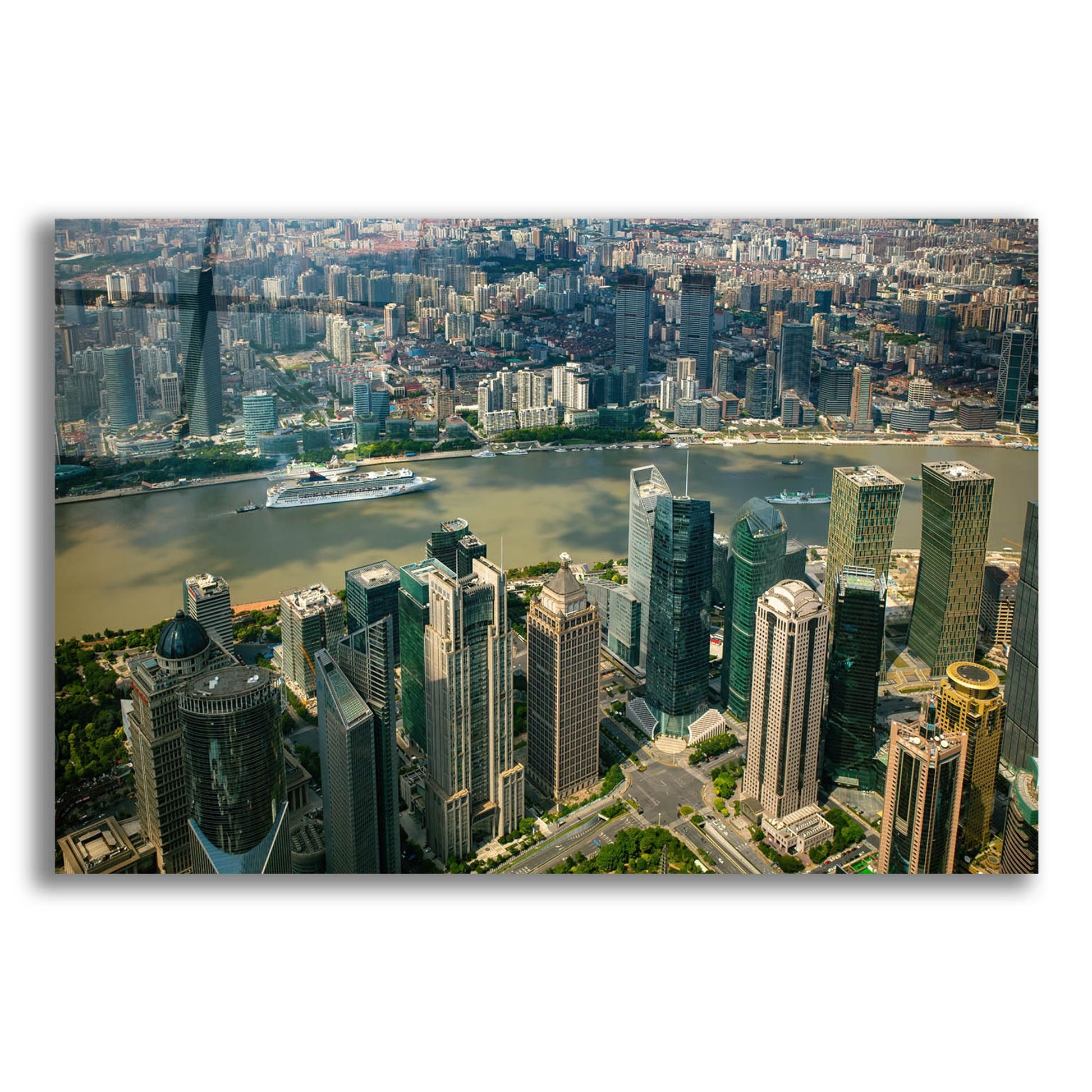 Epic Art 'Shanghai 2' by Epic Portfolio, Acrylic Glass Wall Art,16x12