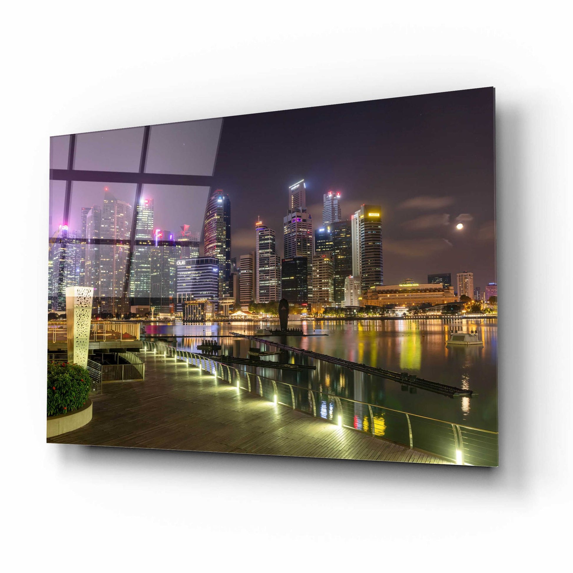 Epic Art 'Singapore 2' by Epic Portfolio, Acrylic Glass Wall Art,16x12