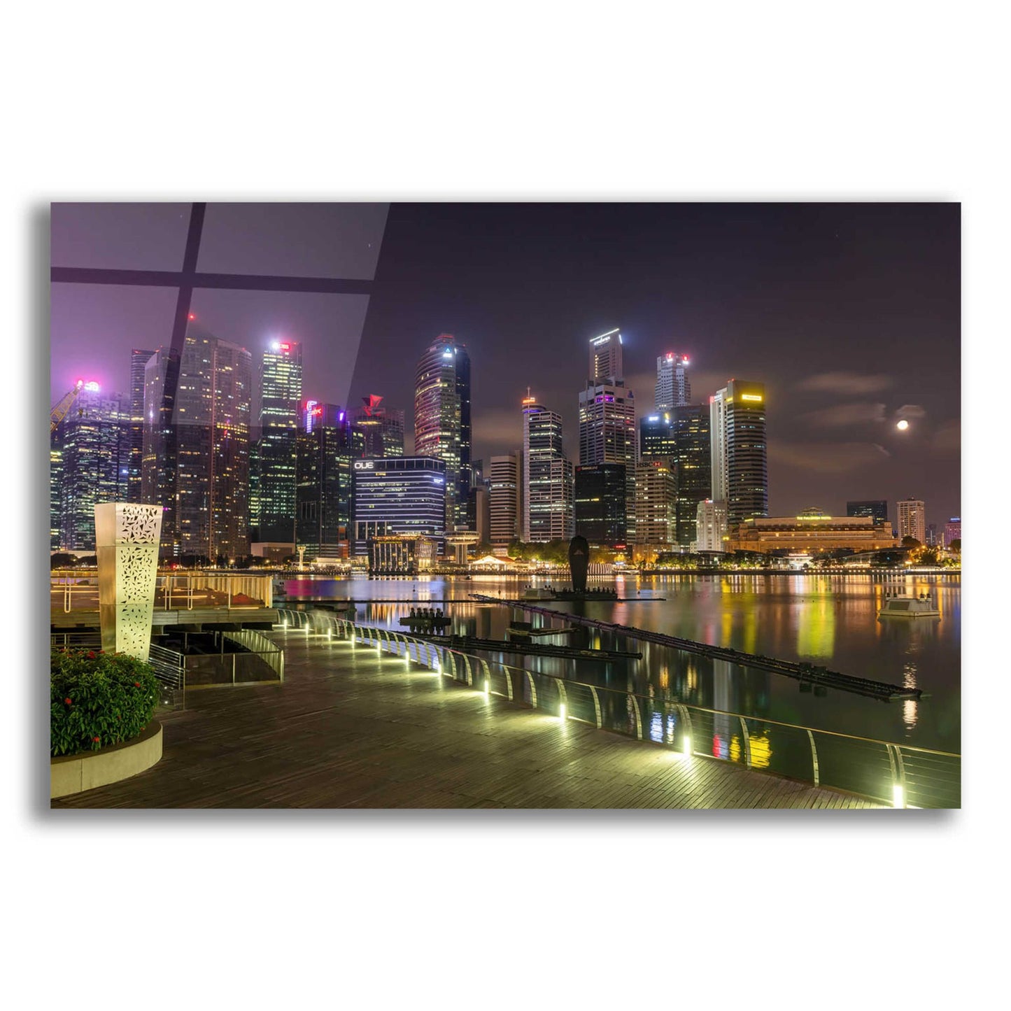 Epic Art 'Singapore 2' by Epic Portfolio, Acrylic Glass Wall Art,16x12