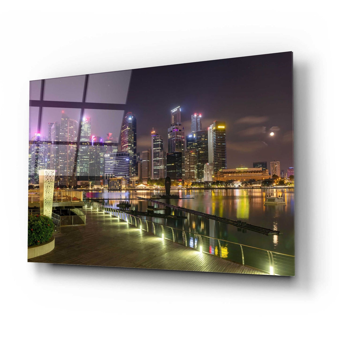 Epic Art 'Singapore 2' by Epic Portfolio, Acrylic Glass Wall Art,24x16