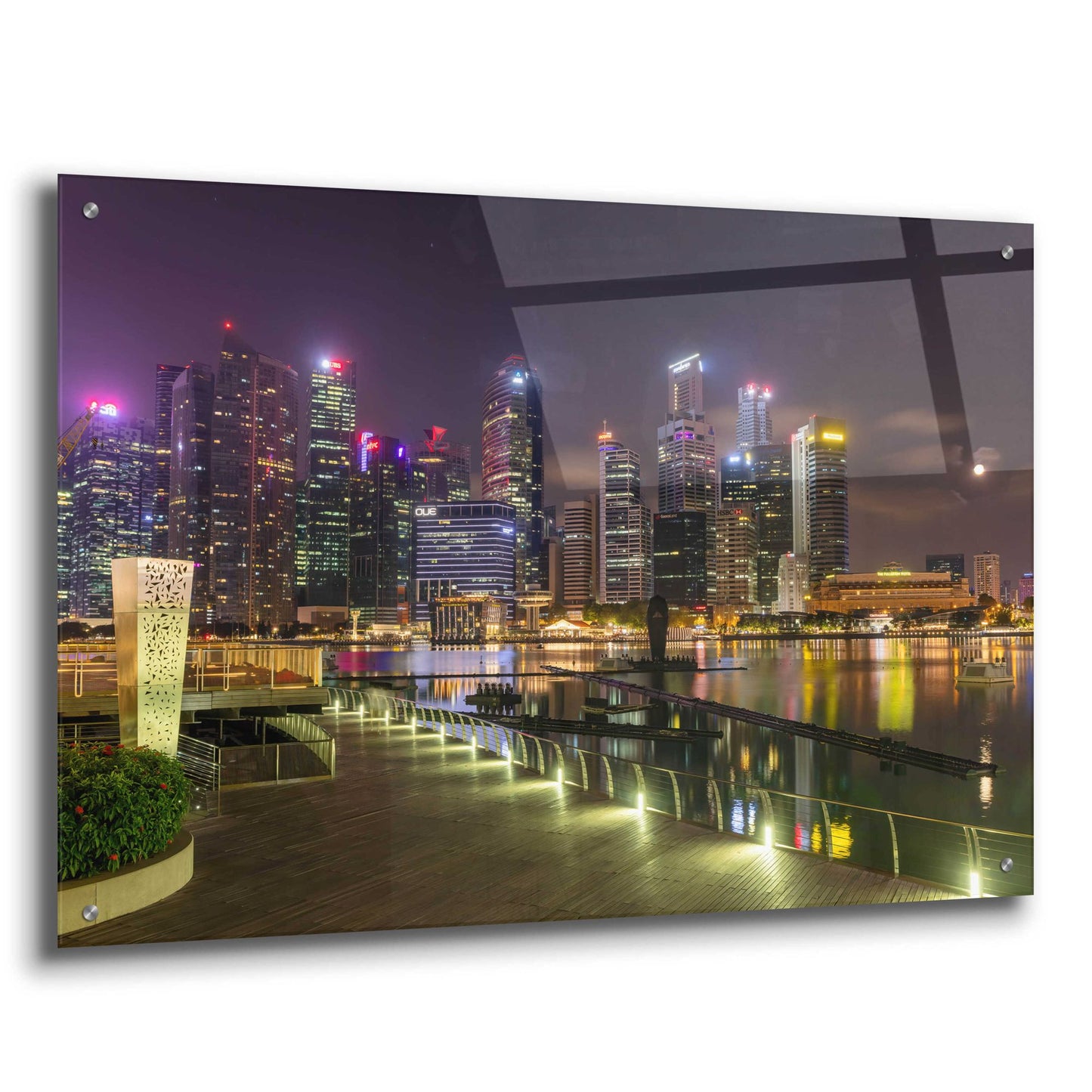 Epic Art 'Singapore 2' by Epic Portfolio, Acrylic Glass Wall Art,36x24