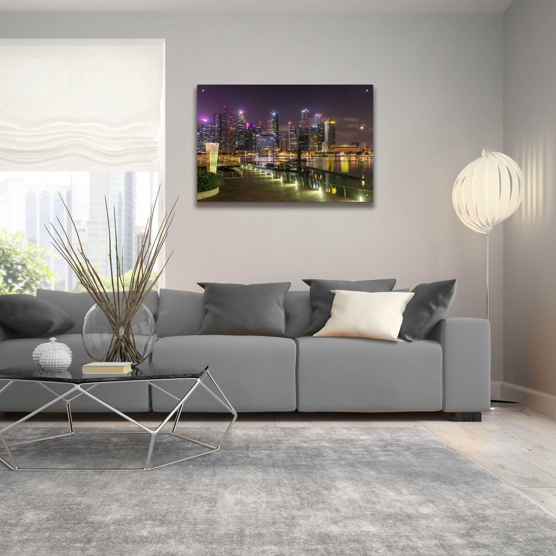 Epic Art 'Singapore 2' by Epic Portfolio, Acrylic Glass Wall Art,36x24