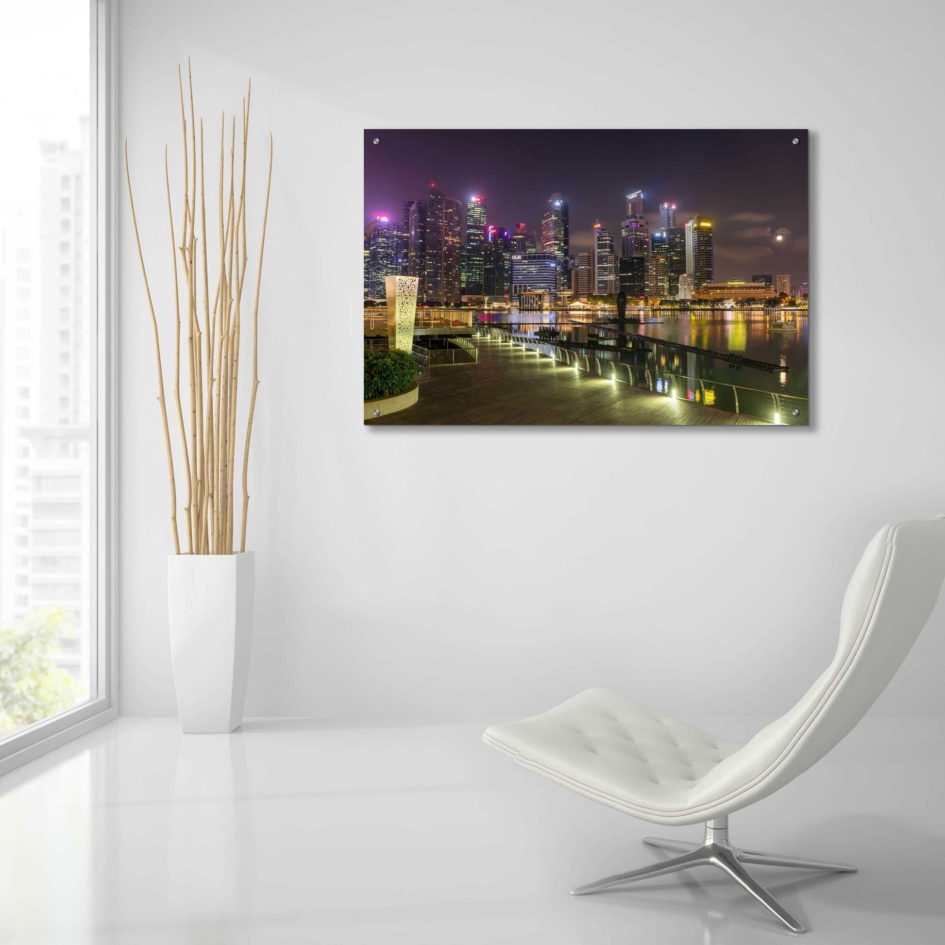 Epic Art 'Singapore 2' by Epic Portfolio, Acrylic Glass Wall Art,36x24