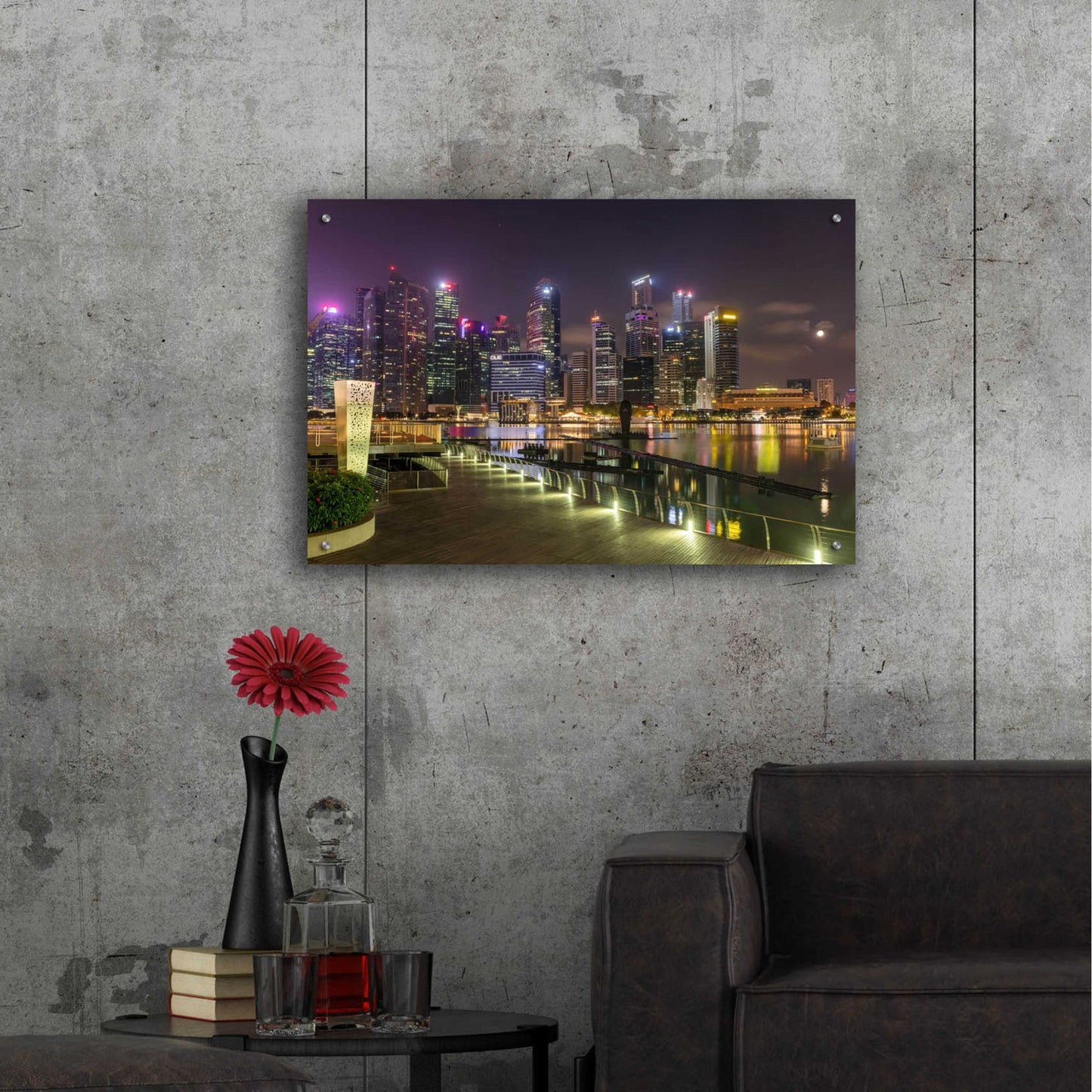 Epic Art 'Singapore 2' by Epic Portfolio, Acrylic Glass Wall Art,36x24