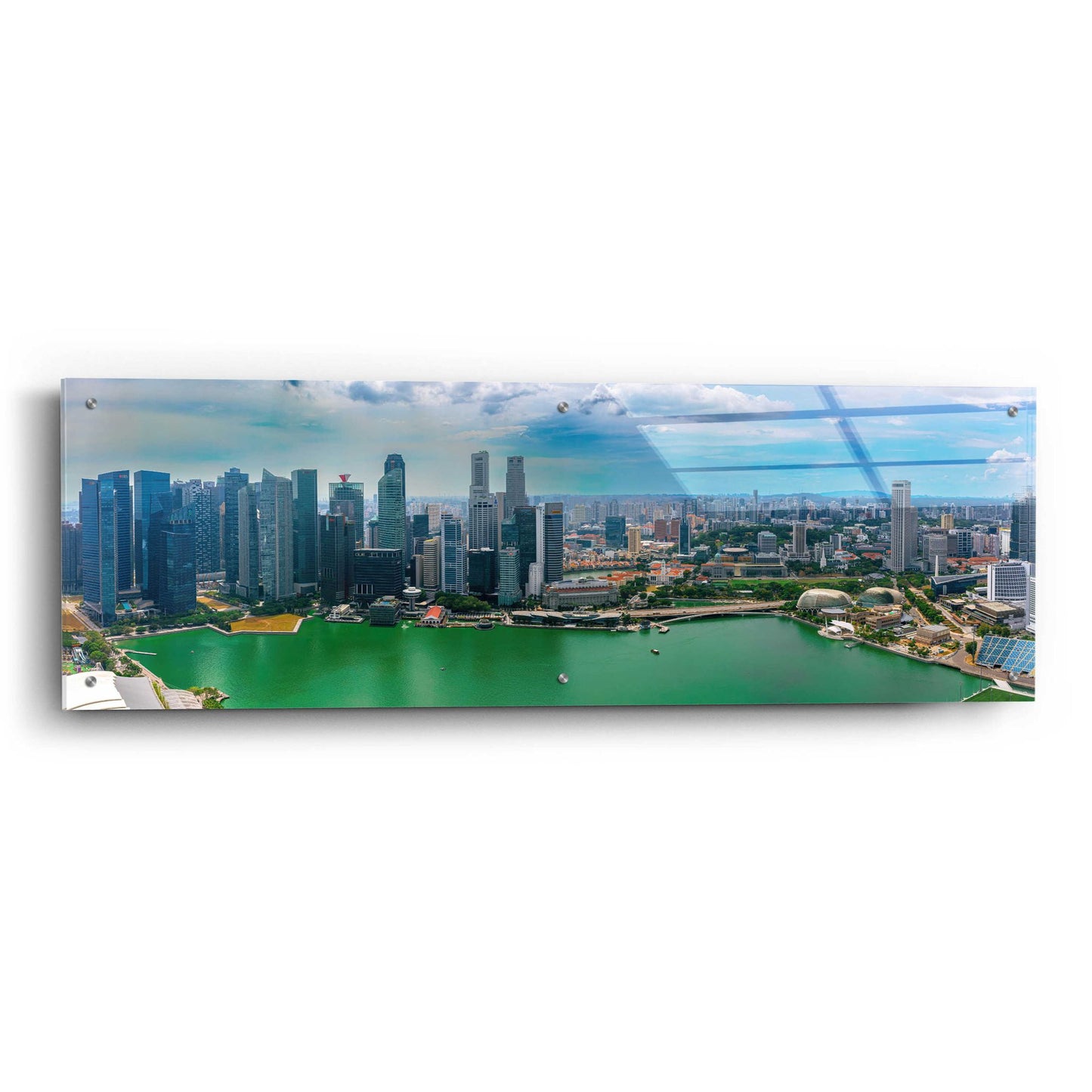 Epic Art 'Singapore ' by Epic Portfolio, Acrylic Glass Wall Art,48x16