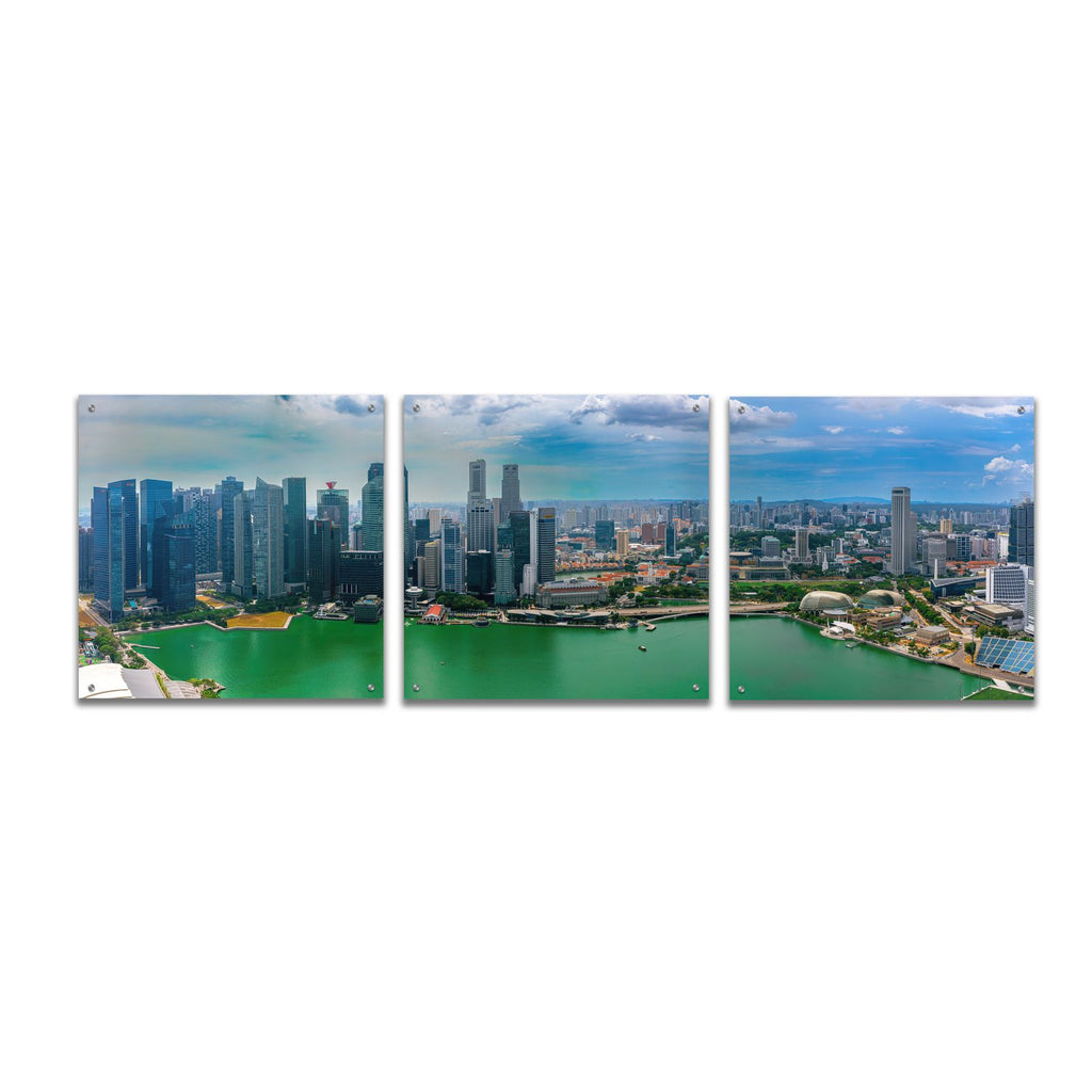 Singapore Skyline by Epic Portfolio acrylic glass wall art