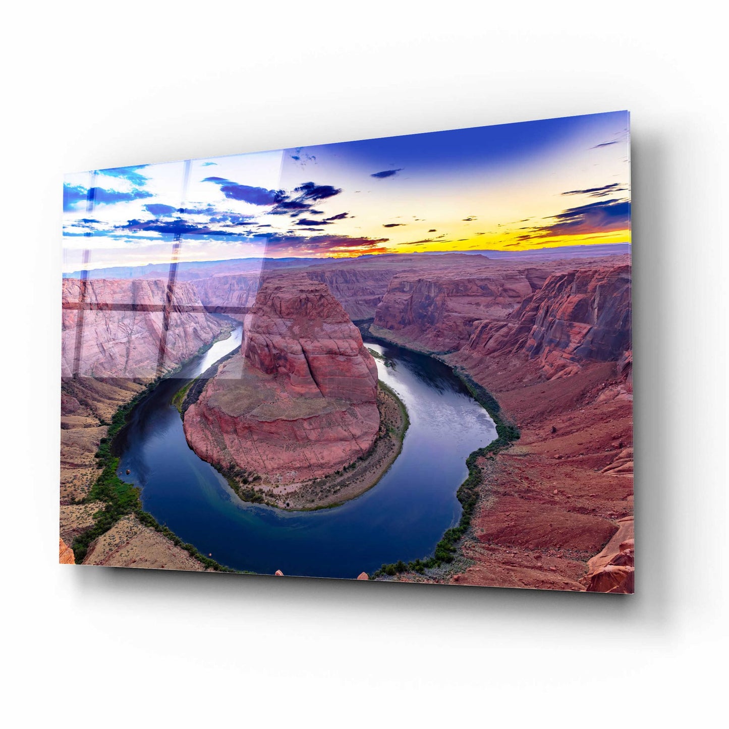 Epic Art 'Utah - Horsehoe Bend' by Epic Portfolio, Acrylic Glass Wall Art,16x12