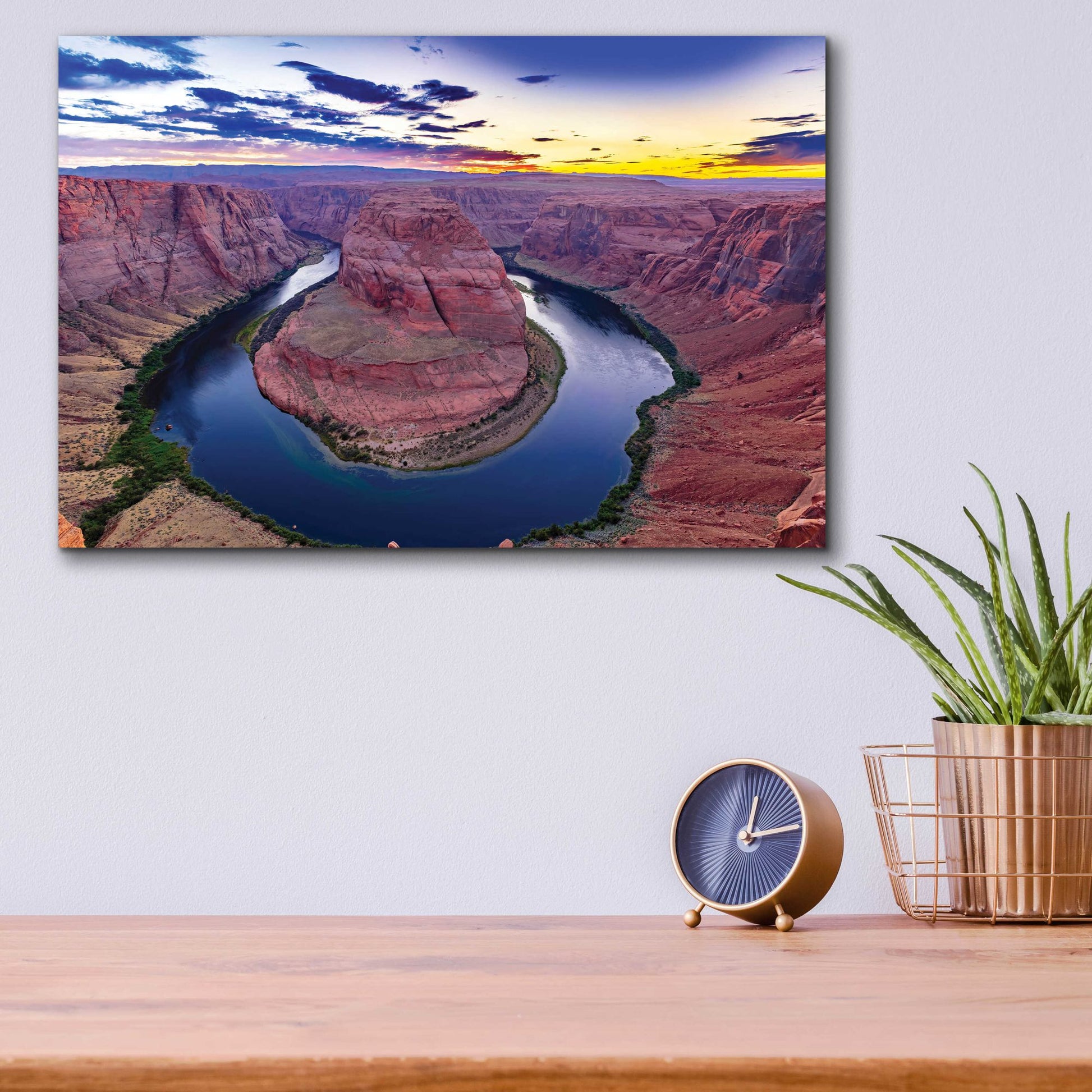 Epic Art 'Utah - Horsehoe Bend' by Epic Portfolio, Acrylic Glass Wall Art,16x12