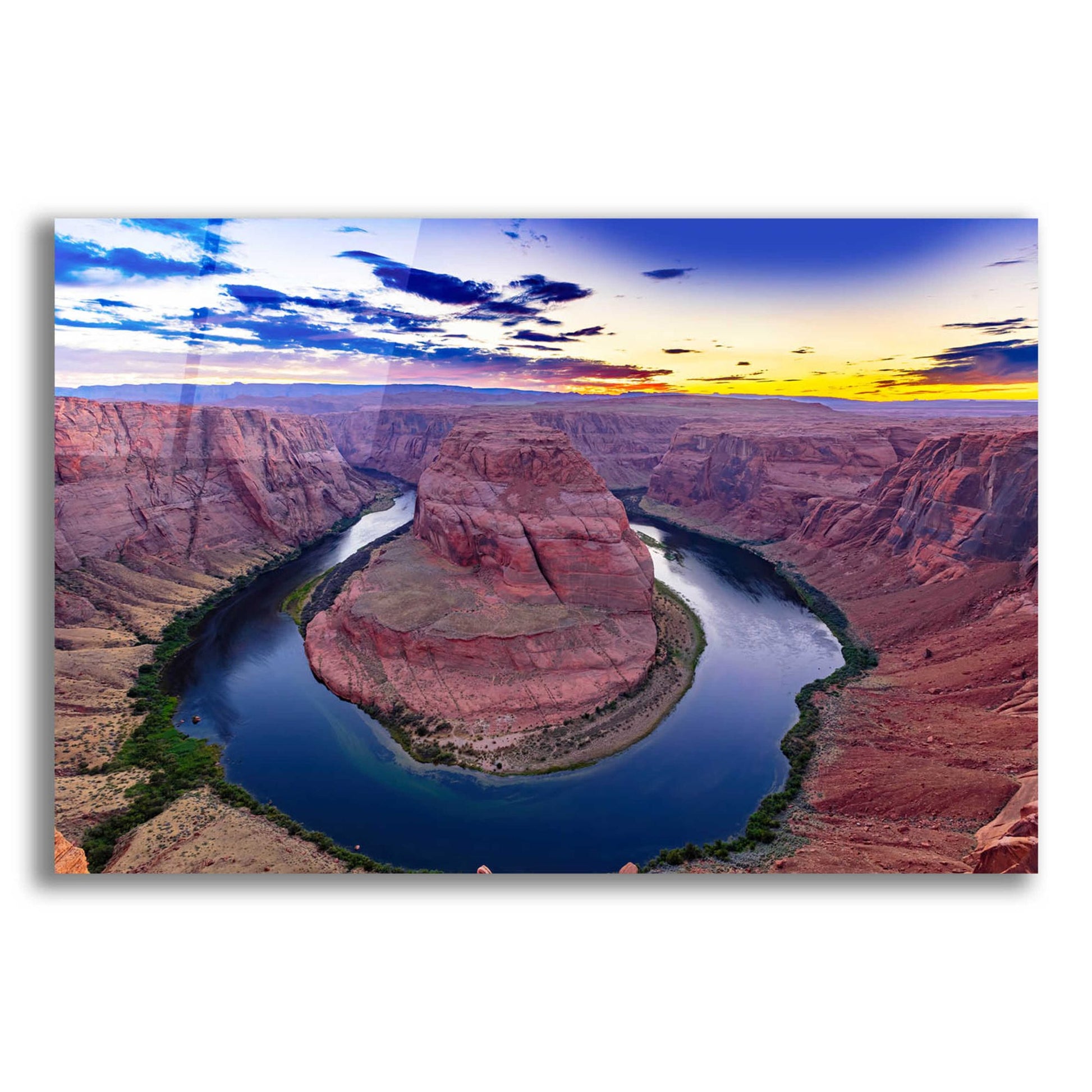 Epic Art 'Utah - Horsehoe Bend' by Epic Portfolio, Acrylic Glass Wall Art,16x12