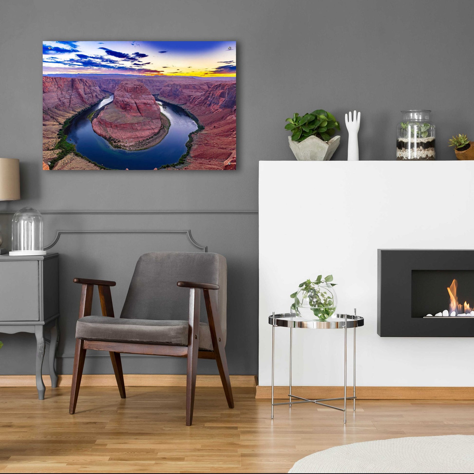 Epic Art 'Utah - Horsehoe Bend' by Epic Portfolio, Acrylic Glass Wall Art,36x24