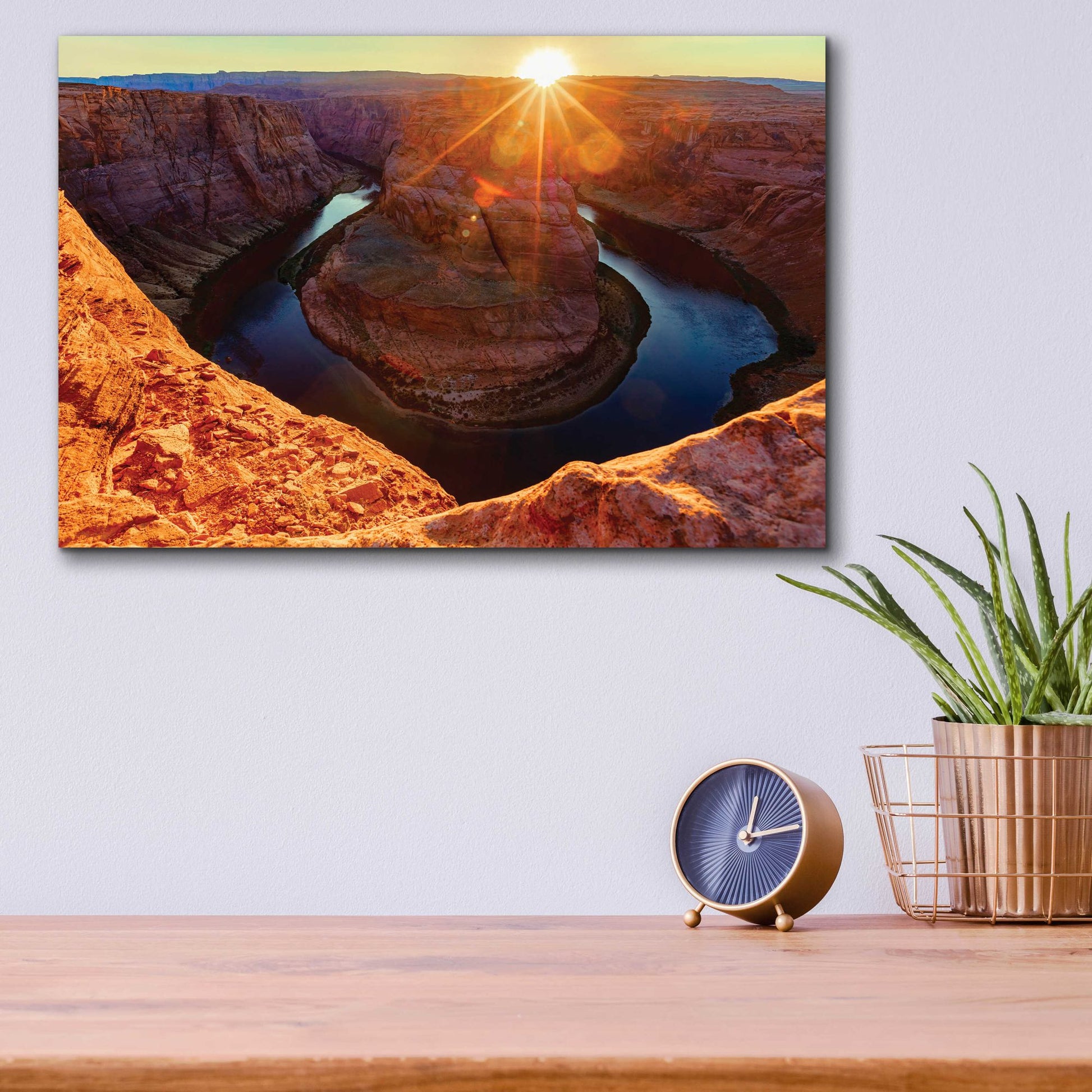 Epic Art 'Utah - Horshoe Bend' by Epic Portfolio, Acrylic Glass Wall Art,16x12