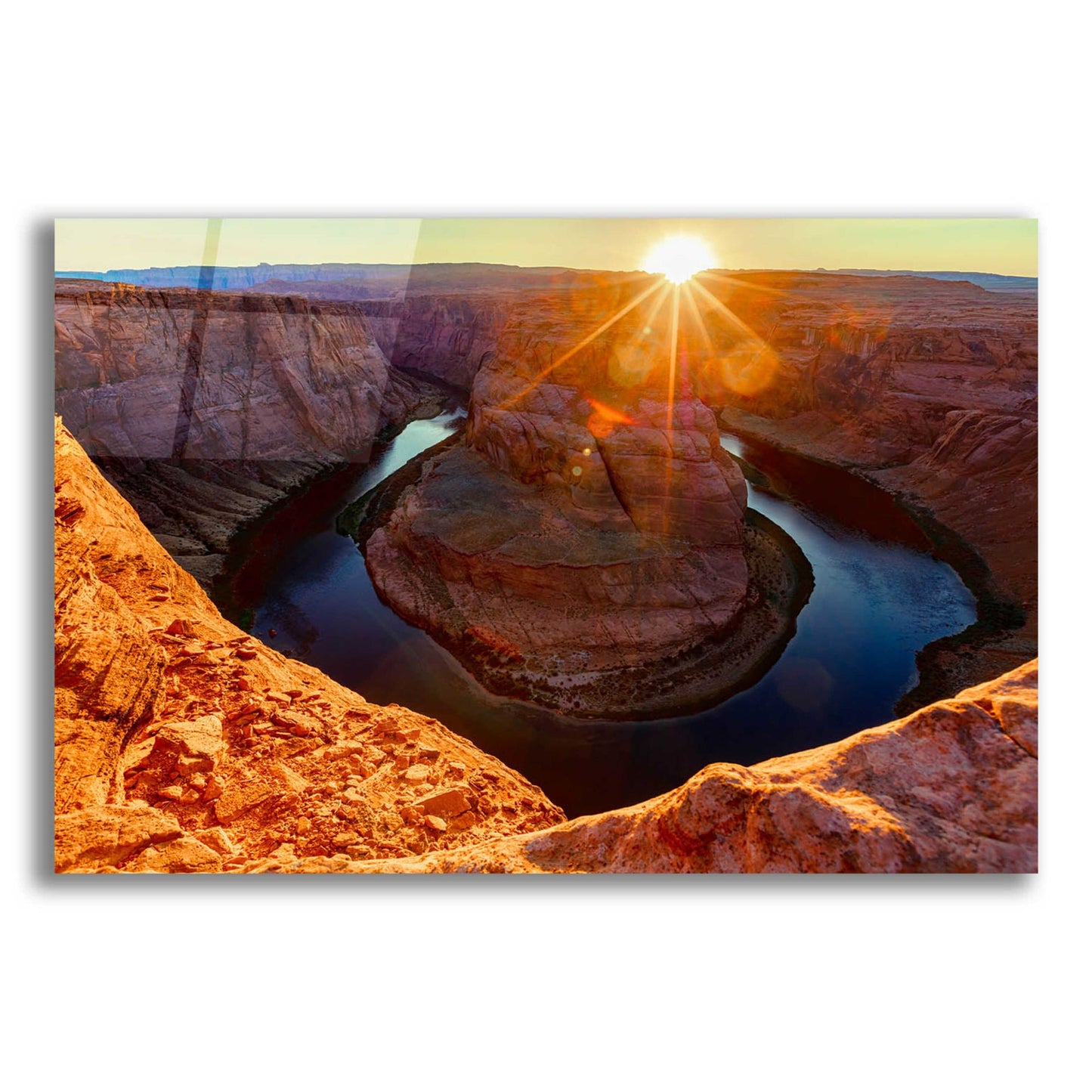 Epic Art 'Utah - Horshoe Bend' by Epic Portfolio, Acrylic Glass Wall Art,16x12