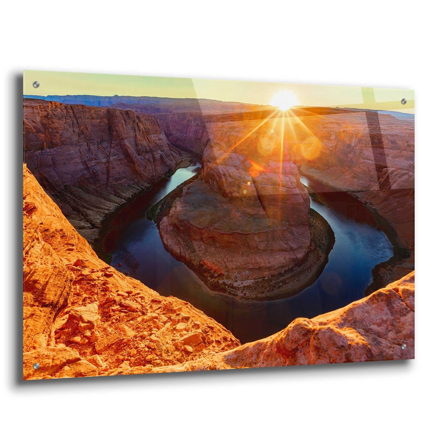 Epic Art 'Utah - Horshoe Bend' by Epic Portfolio, Acrylic Glass Wall Art,36x24