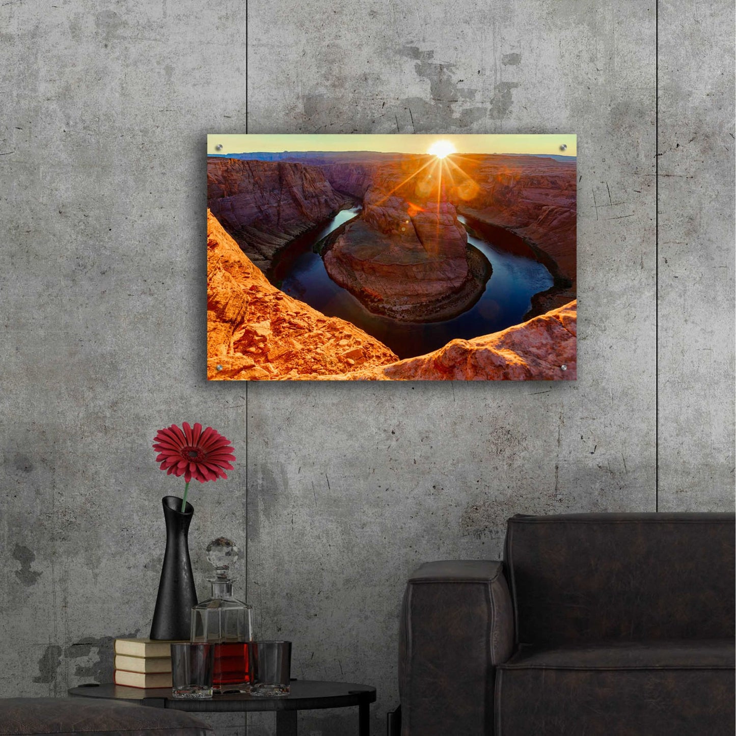 Epic Art 'Utah - Horshoe Bend' by Epic Portfolio, Acrylic Glass Wall Art,36x24