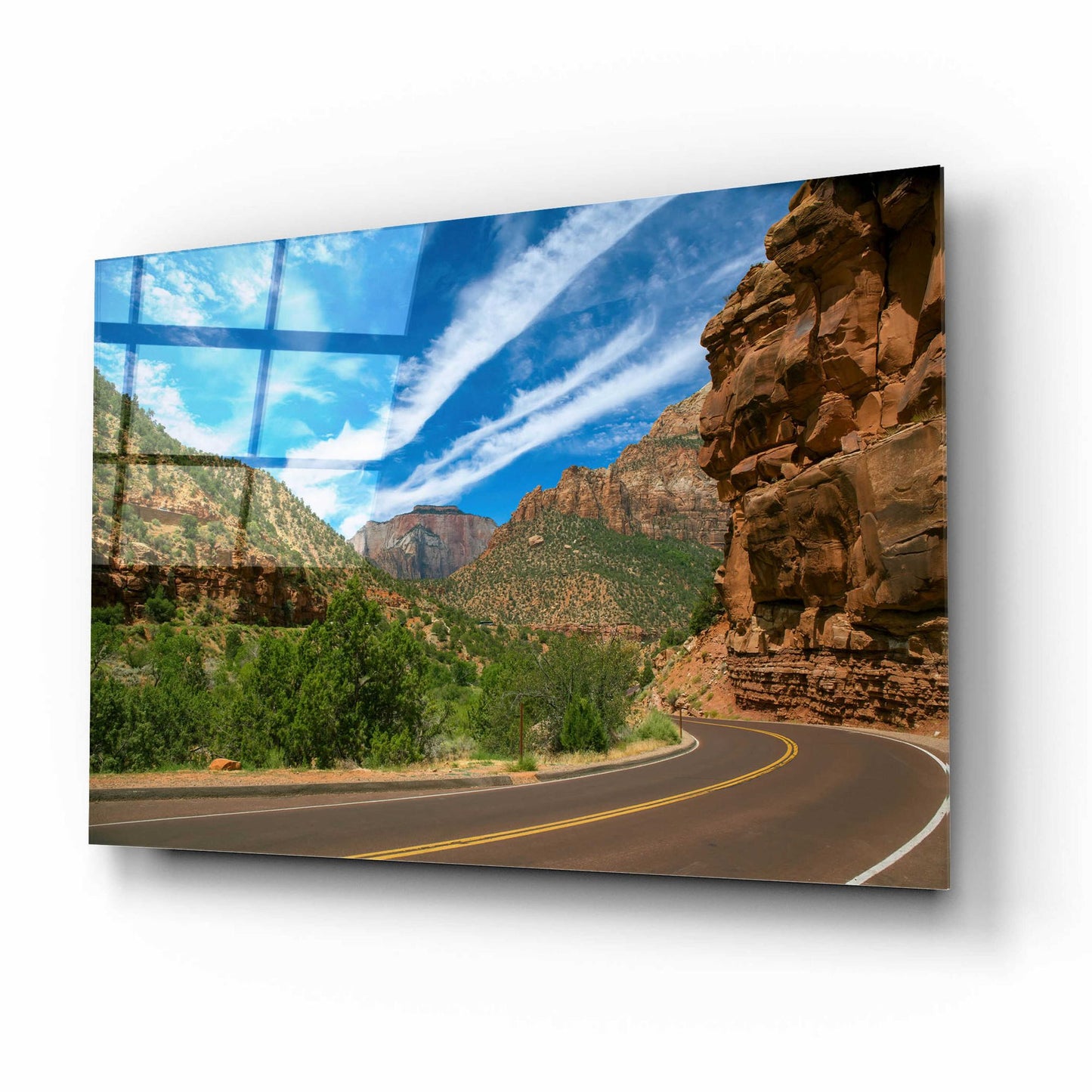 Epic Art 'Utah Roadtrip' by Epic Portfolio, Acrylic Glass Wall Art,16x12