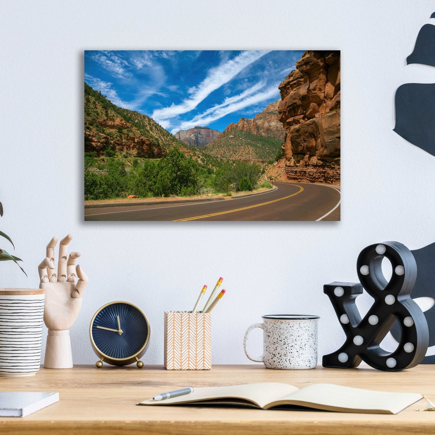 Epic Art 'Utah Roadtrip' by Epic Portfolio, Acrylic Glass Wall Art,16x12