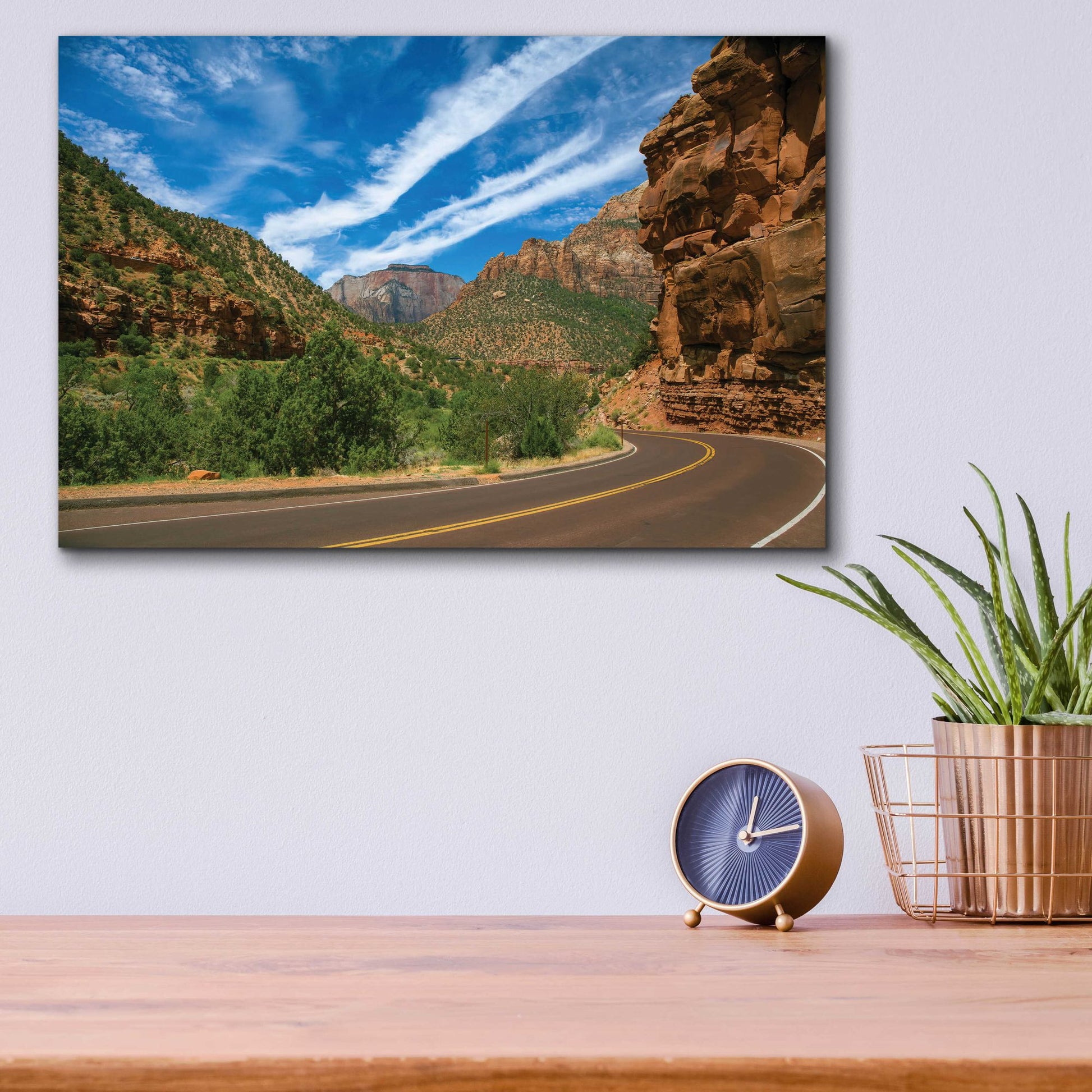 Epic Art 'Utah Roadtrip' by Epic Portfolio, Acrylic Glass Wall Art,16x12